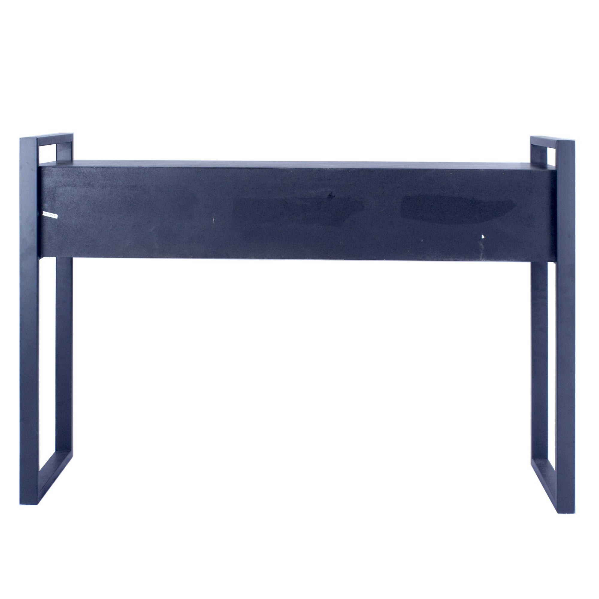 47.5" X 14.75" X 31.5" Matt Grey Metal Wood MDF Console Table with Drawers