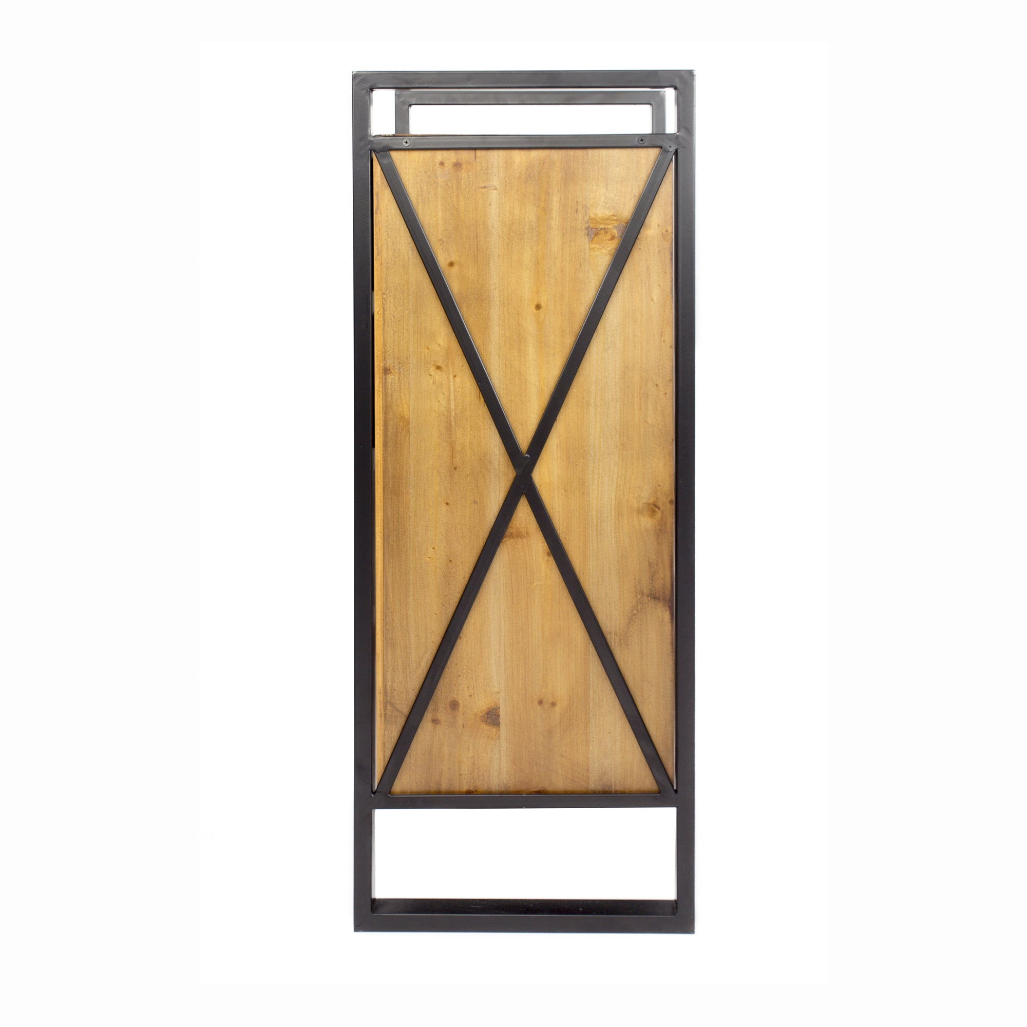 19.75" X 14.75" X 36.75" Gray Metal Wood MDF Metal Accent Cabinet with Drawers