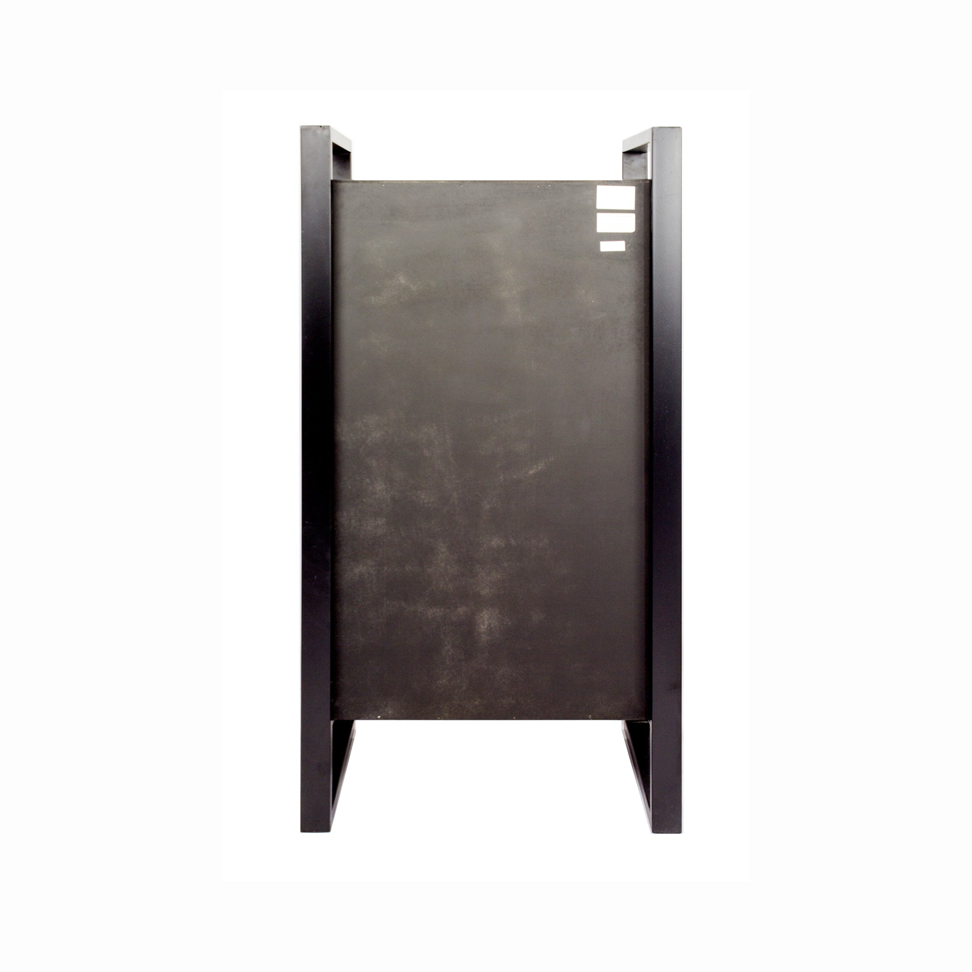 19.75" X 14.75" X 36.75" Gray Metal Wood MDF Metal Accent Cabinet with Drawers