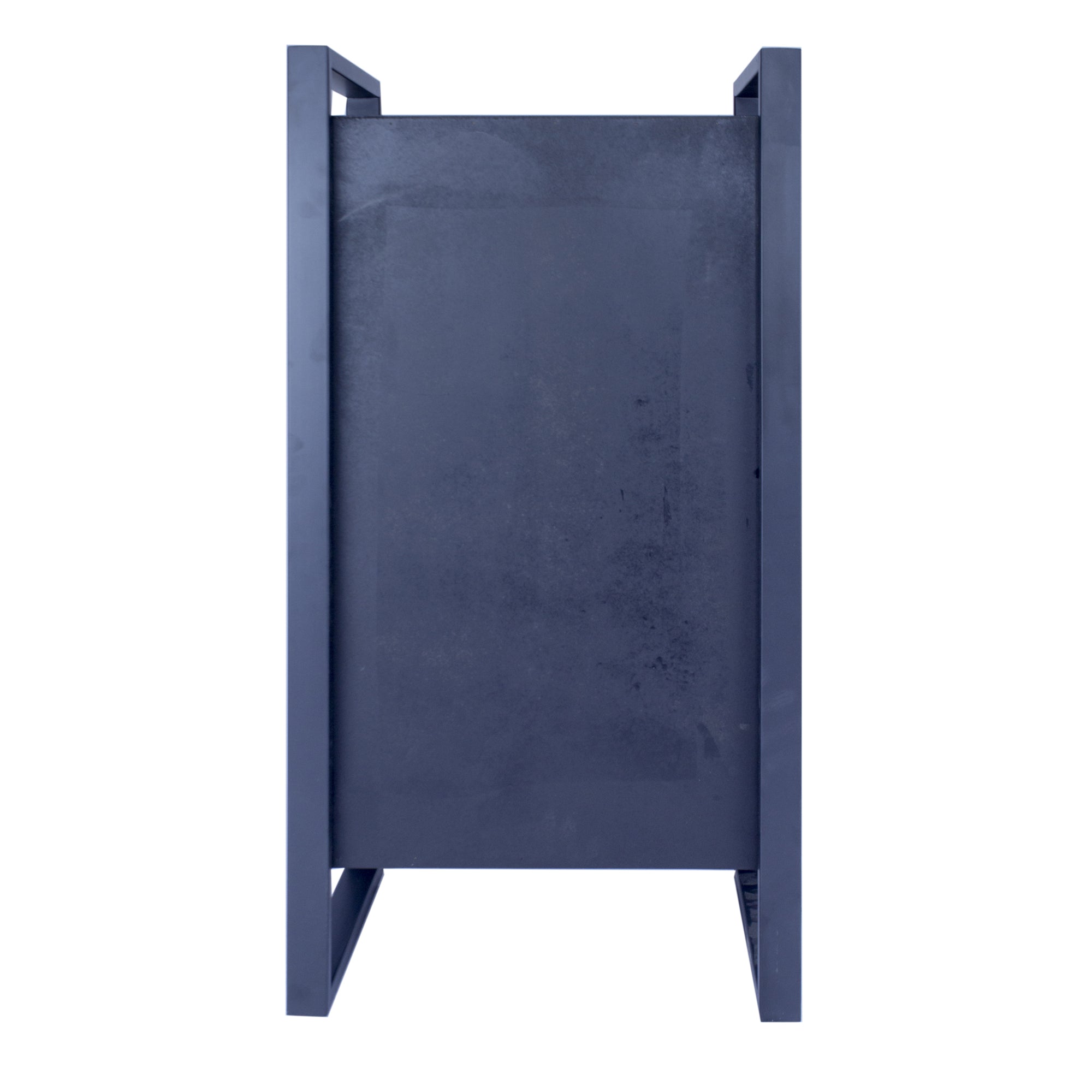 19.75" X 14.75" X 36.75" Brown Metal Wood MDF Metal Accent Cabinet with Drawers