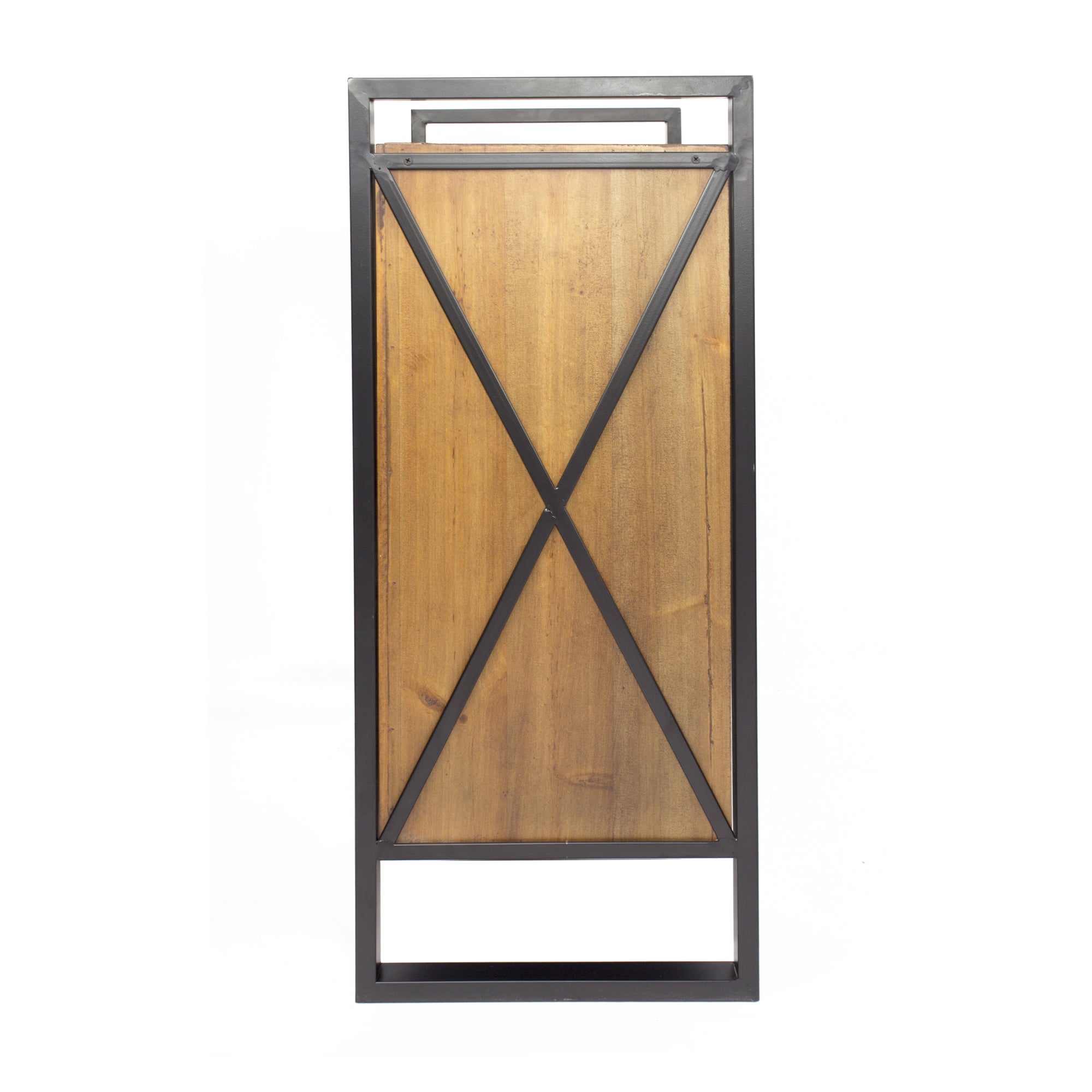 Natural Turquoise Metal Wood MDF Accent Cabinet with  Drawers