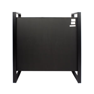 Natural Turquoise Metal Wood MDF Accent Cabinet with  Drawers