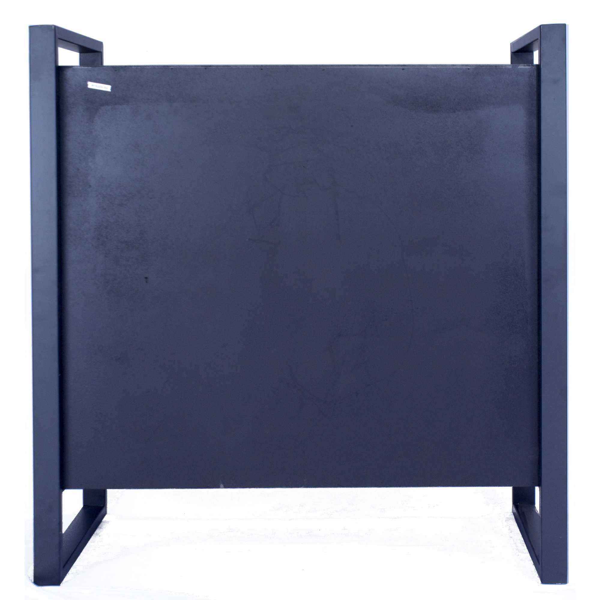 Natural White Metal Wood MDF Accent Cabinet with  Drawers