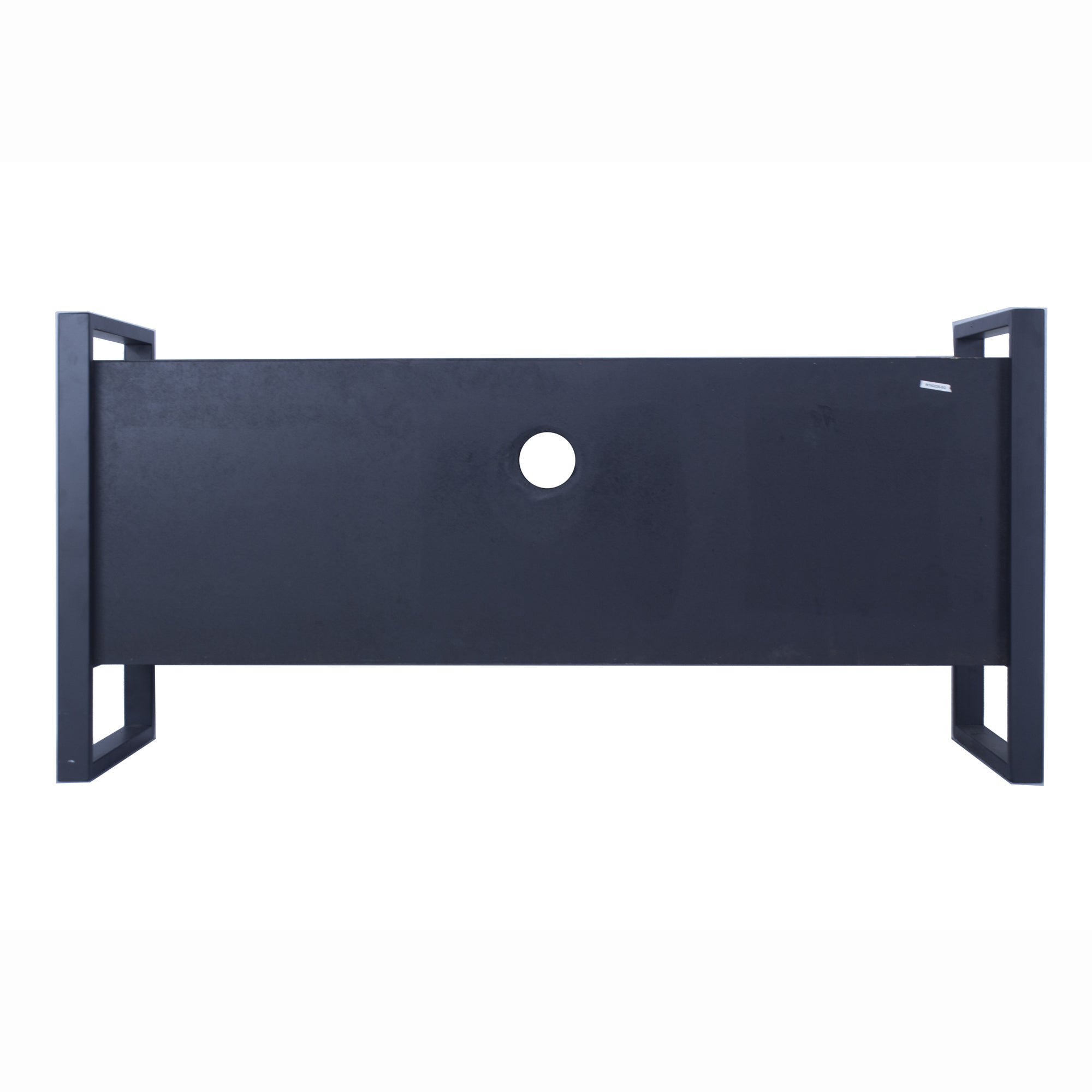 Natural White Metal Wood MDF TV Stand with a Drawer and  Doors