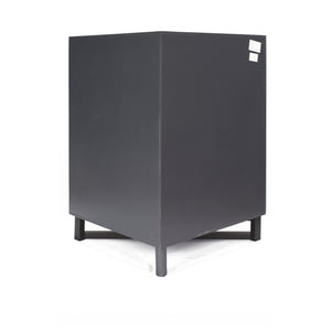 Red MDF Wood Metal Corner Cabinet with  Doors