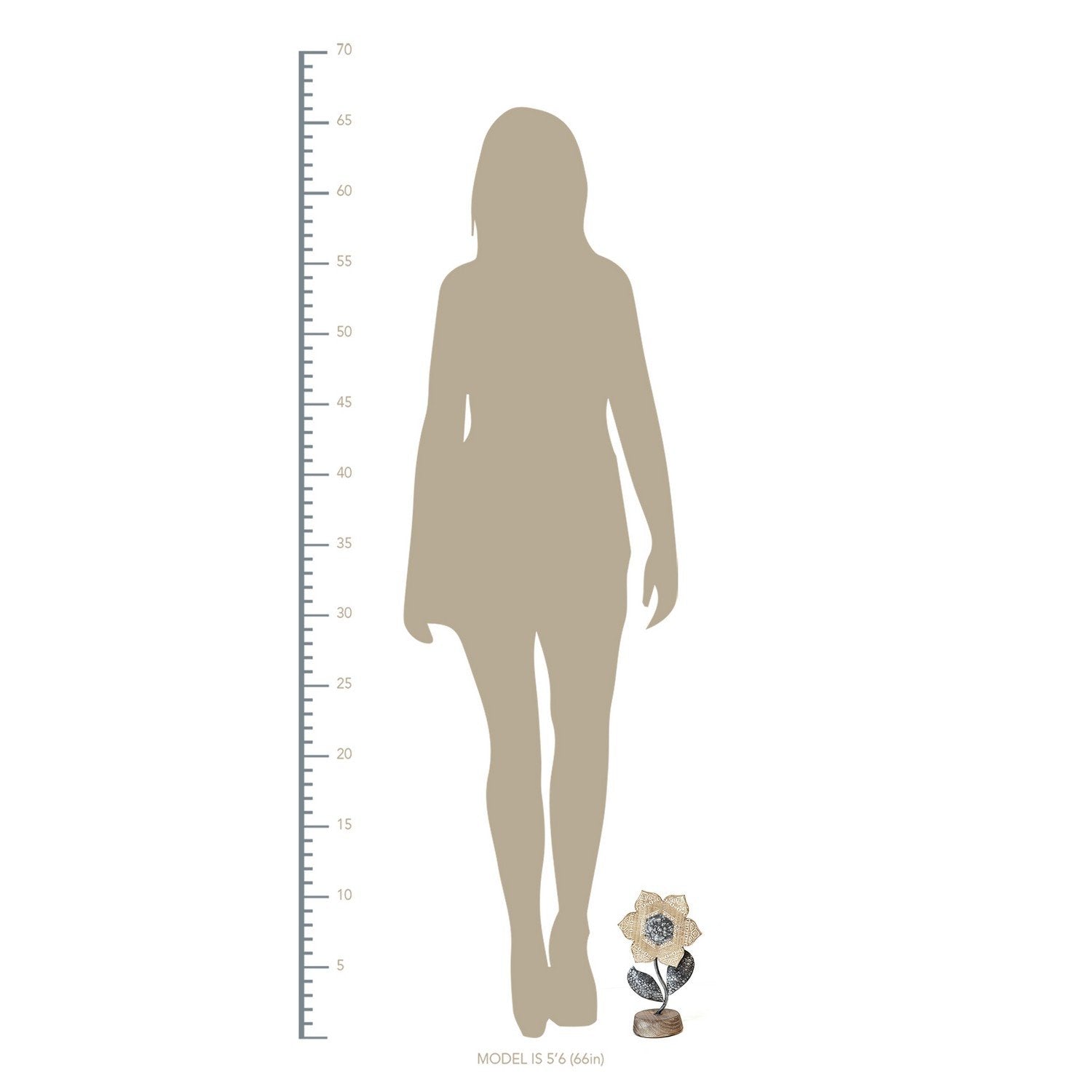 Boho Metal Table Top Flower