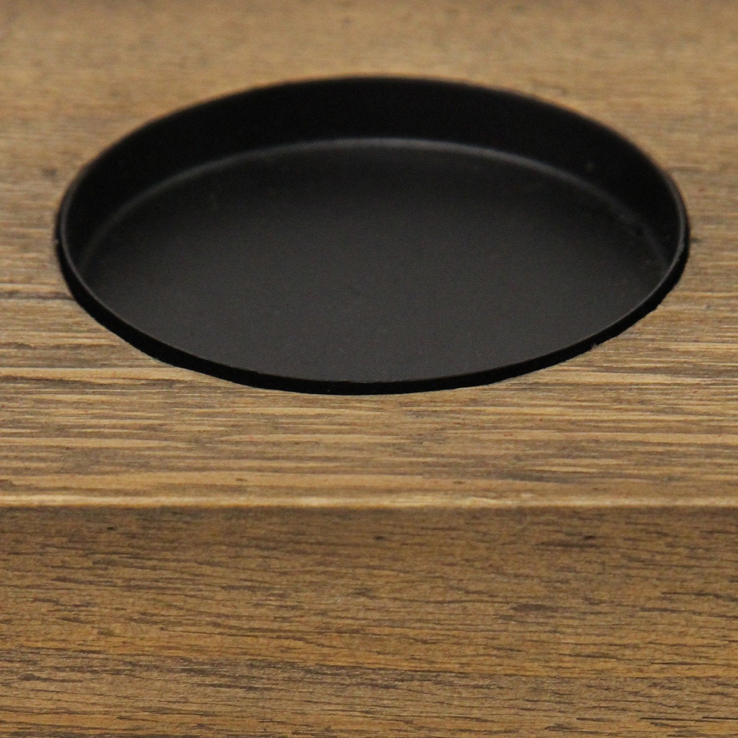 5-Candle Metal and Wood Holder Centerpiece