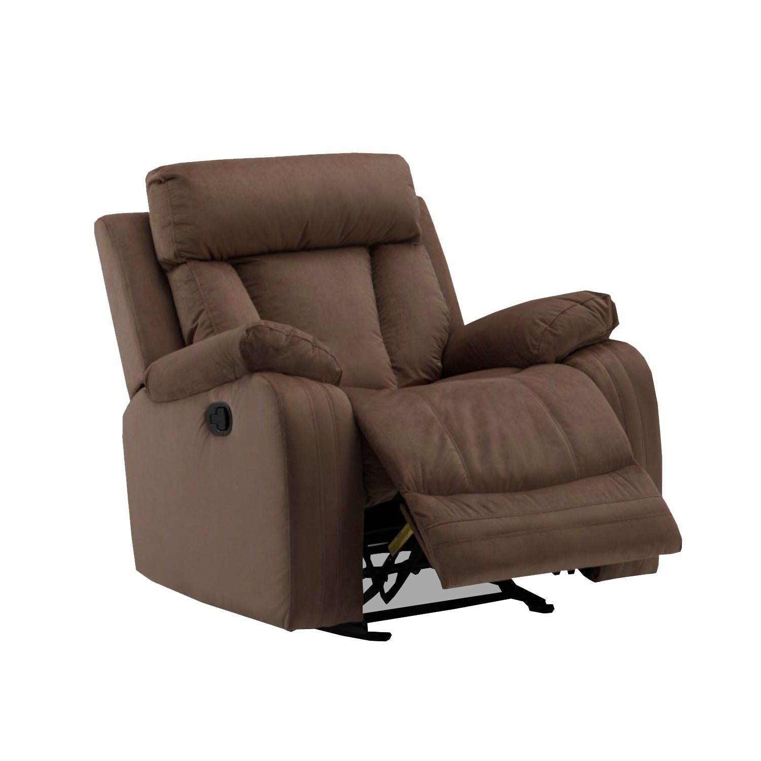 40" Modern Brown Fabric Chair