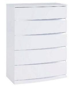 32" Exquisite White High Gloss Chest