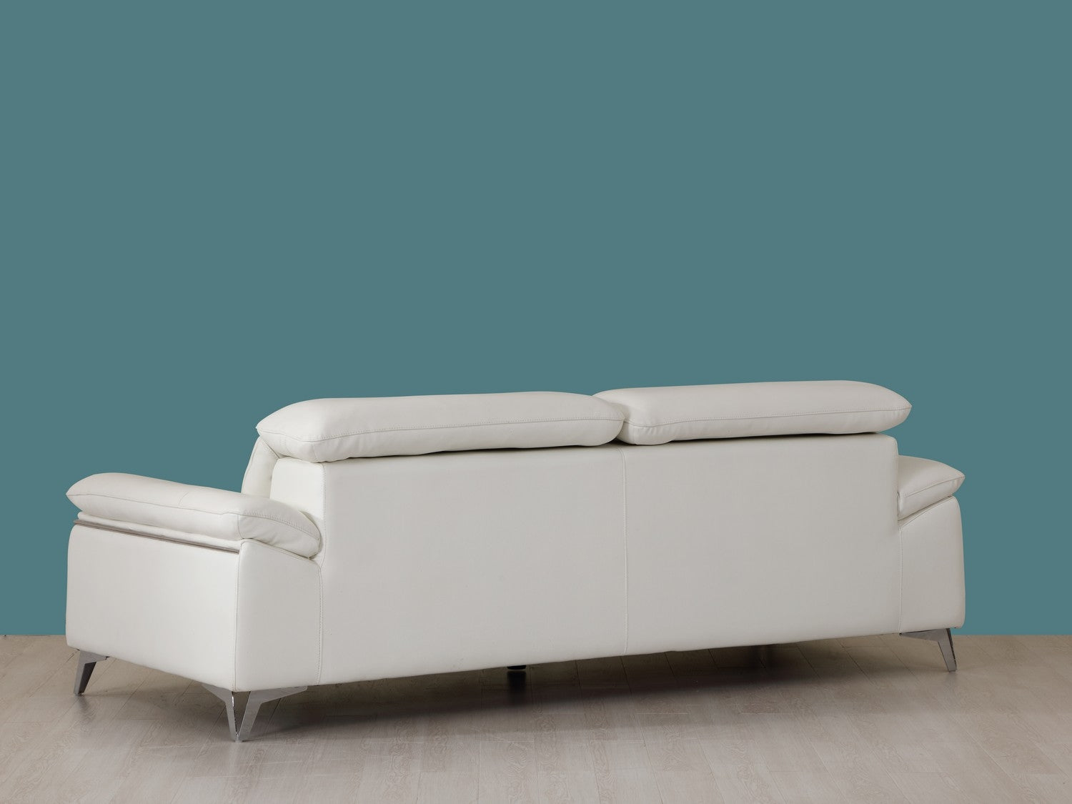 31" Fashionable White Leather Sofa
