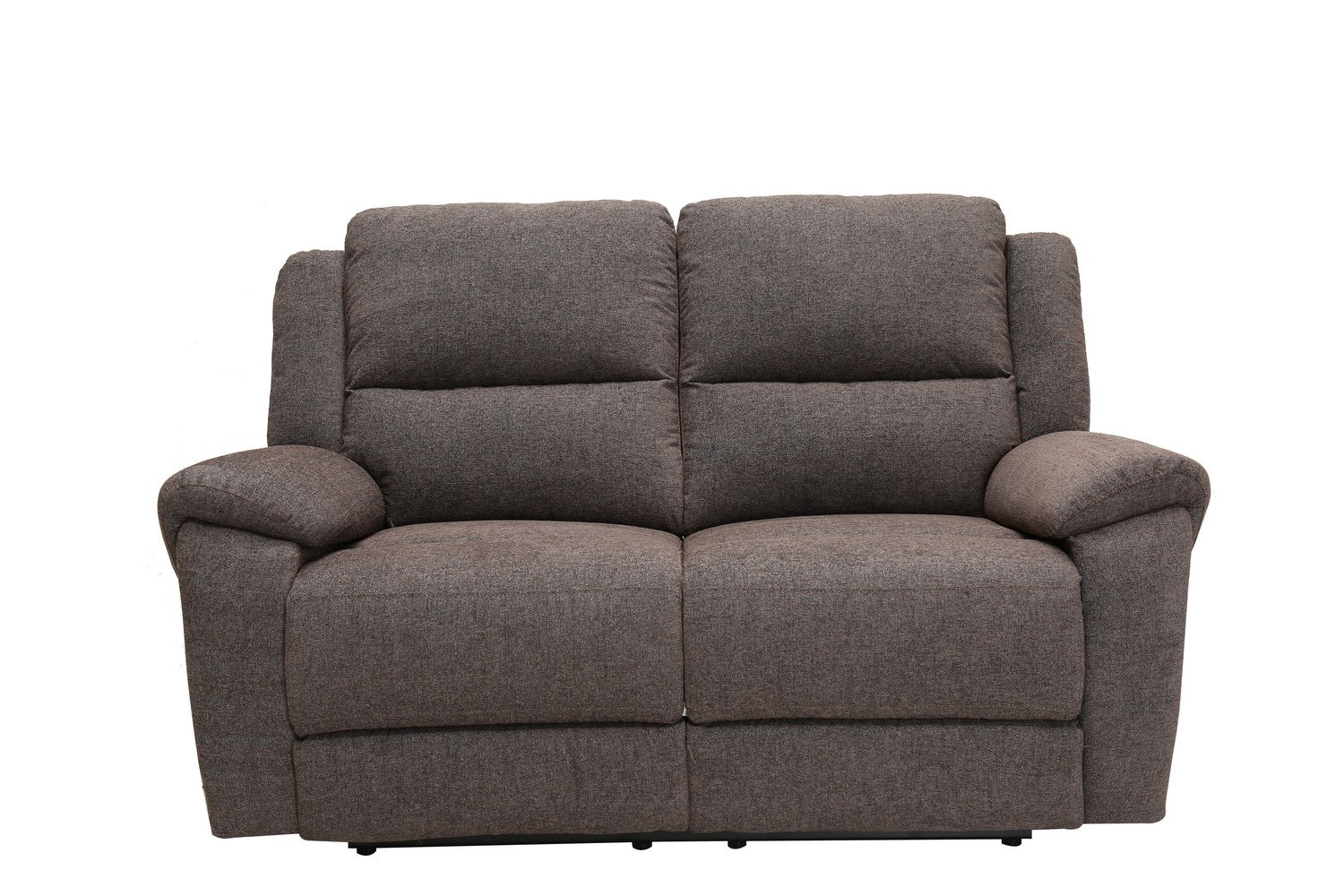 39" Modern Grey Fabric Power Reclining Loveseat