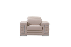29to 38" Modern Beige Leather Chair