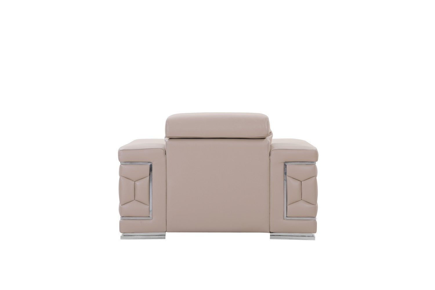 29to 38" Modern Beige Leather Chair