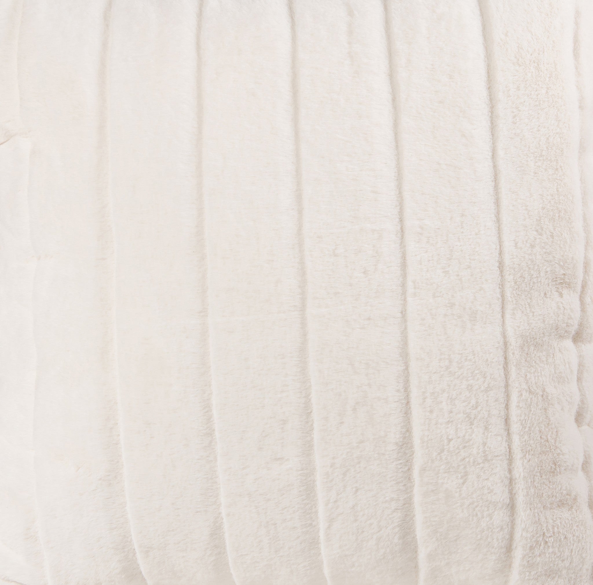 18" x 18" x 5" Off-White, Faux Fur - Pillow 2-Pack