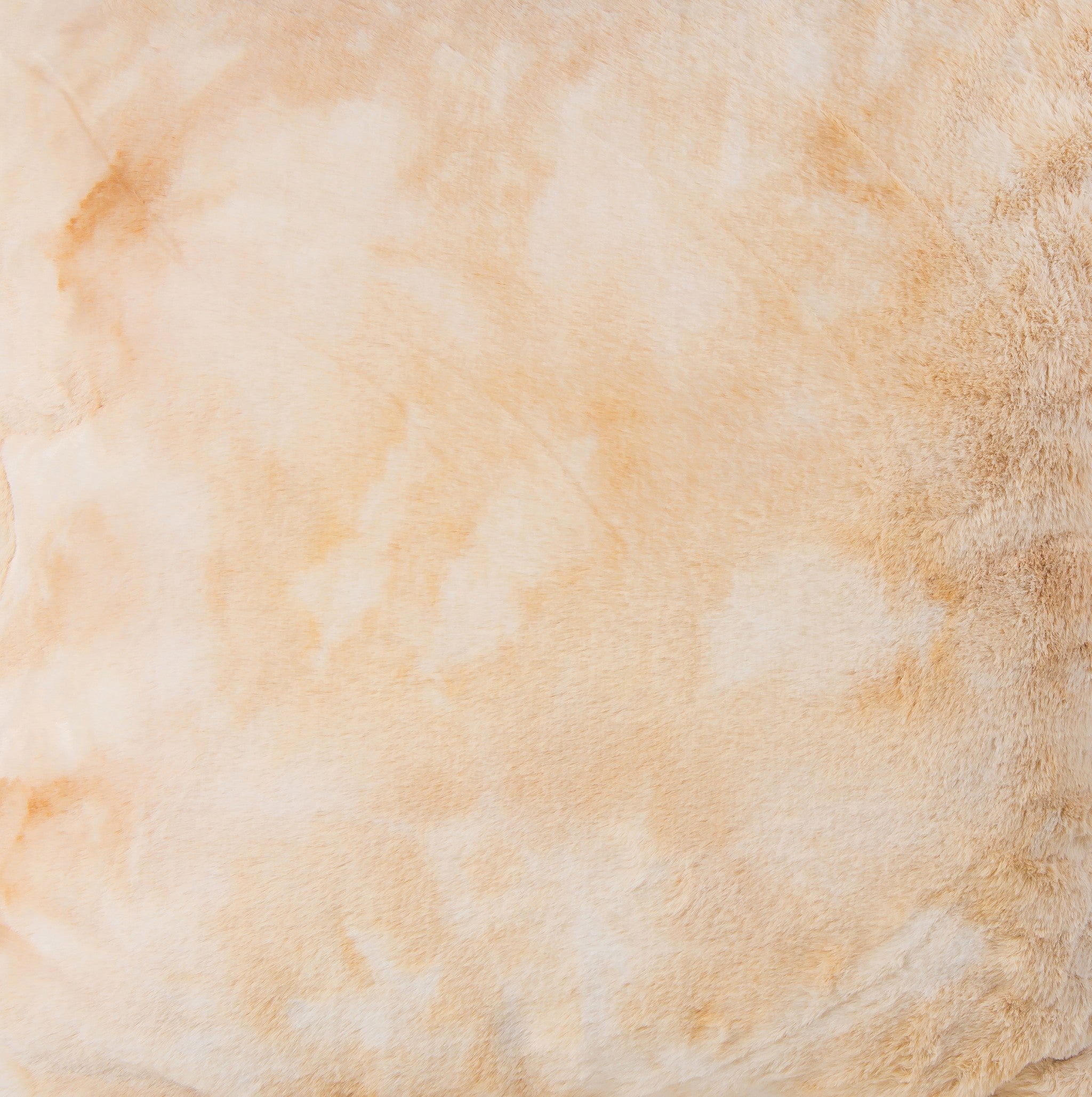 18" x 18" x 5" Beige, Faux Fur - Pillow 2-Pack