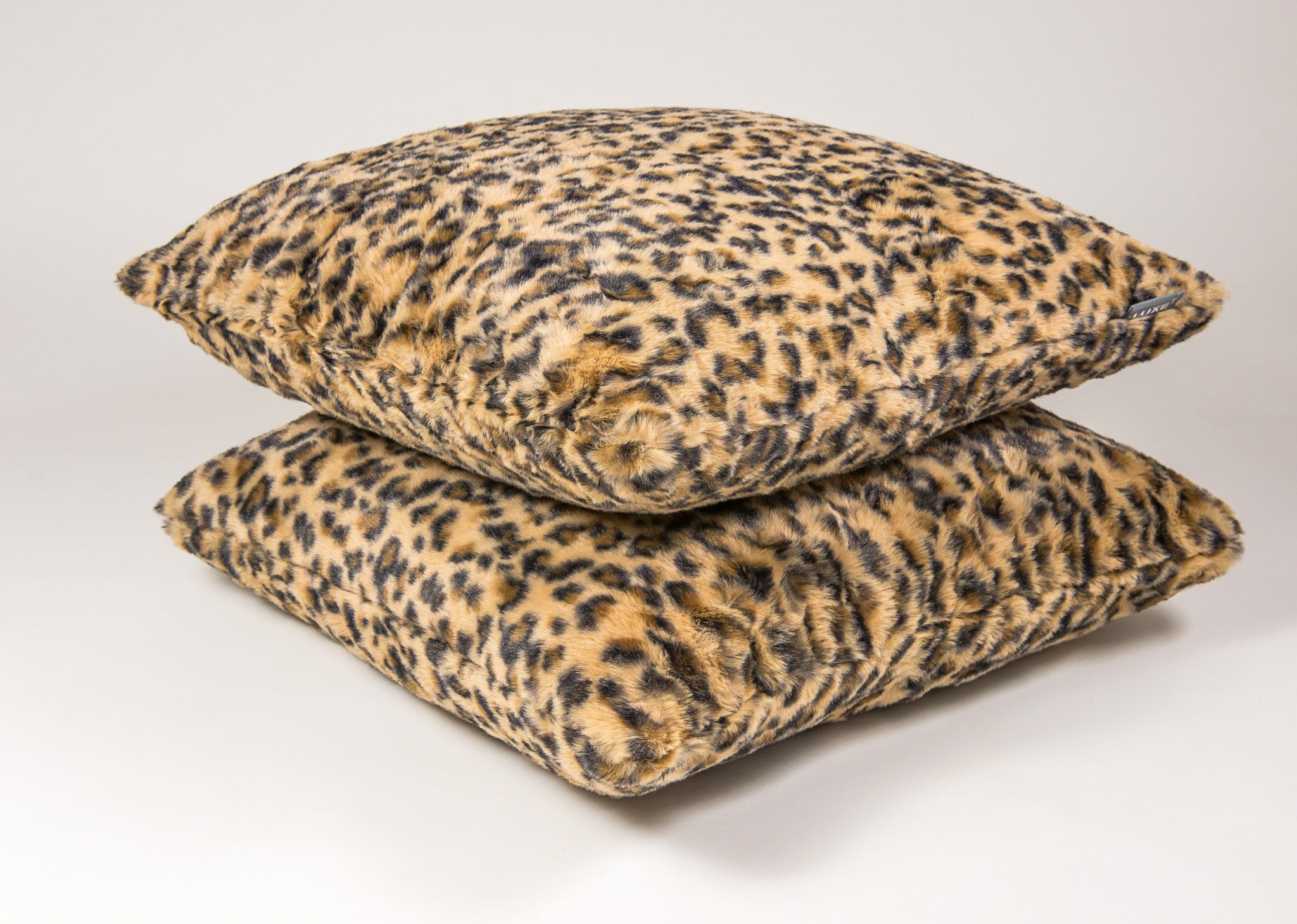 18" x 18" x 5" Soft Leopard, Faux Fur - Pillow 2-Pack