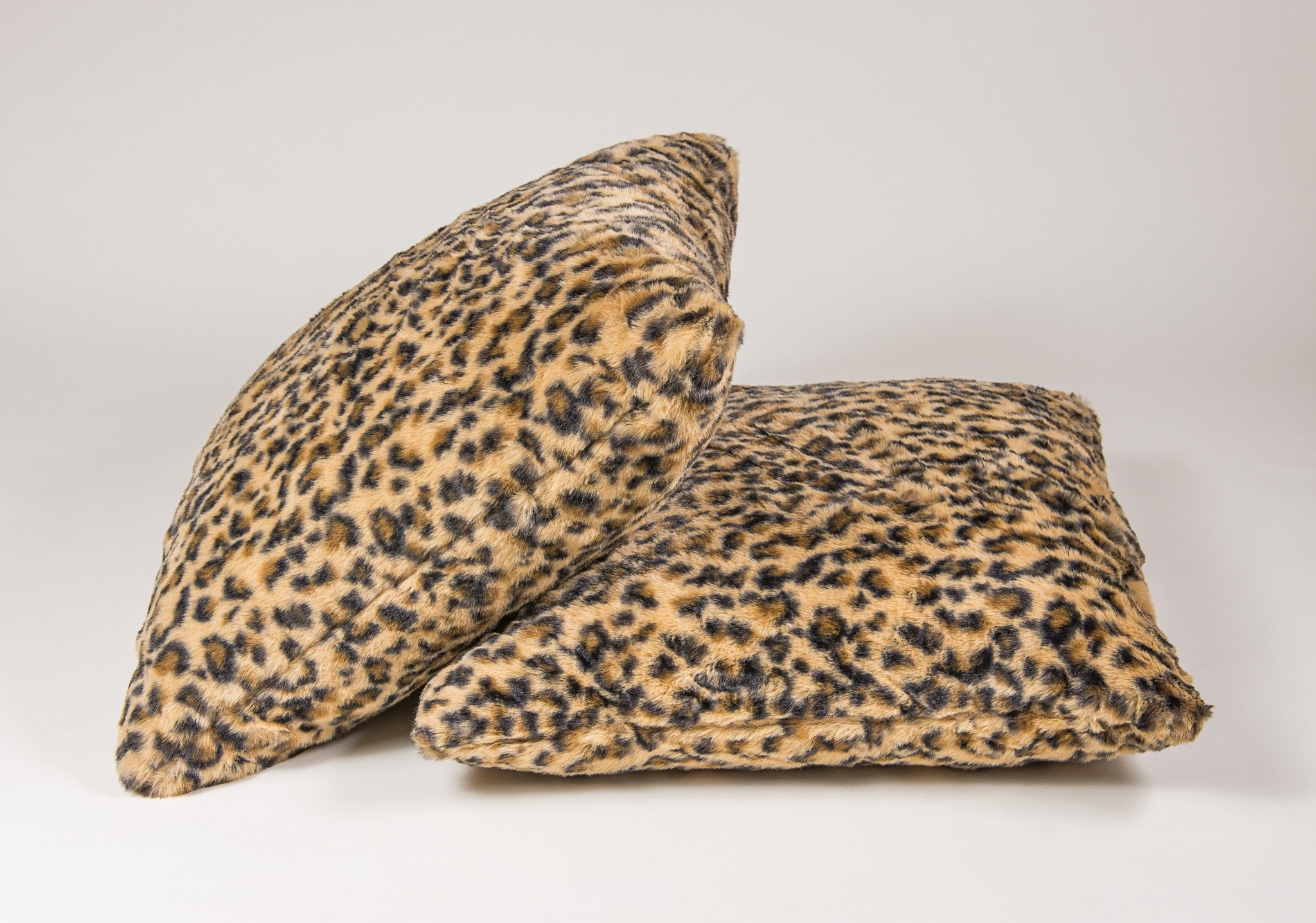 18" x 18" x 5" Soft Leopard, Faux Fur - Pillow 2-Pack