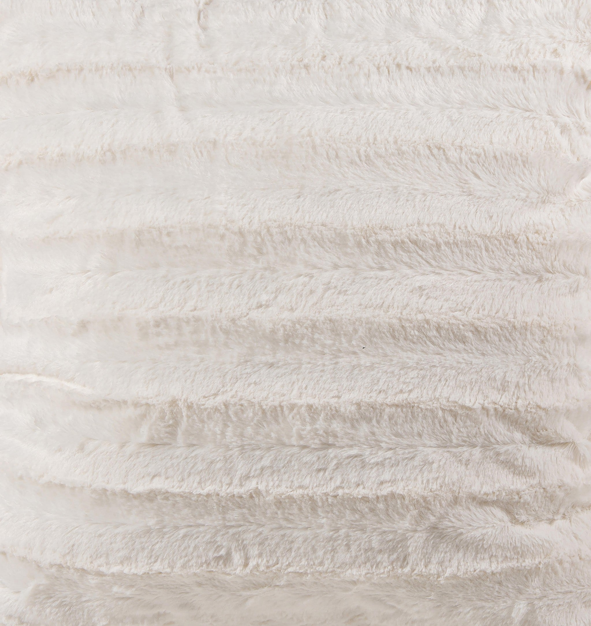 18" x 18" x 5" Off White Faux Fur Pillow 2-Pack