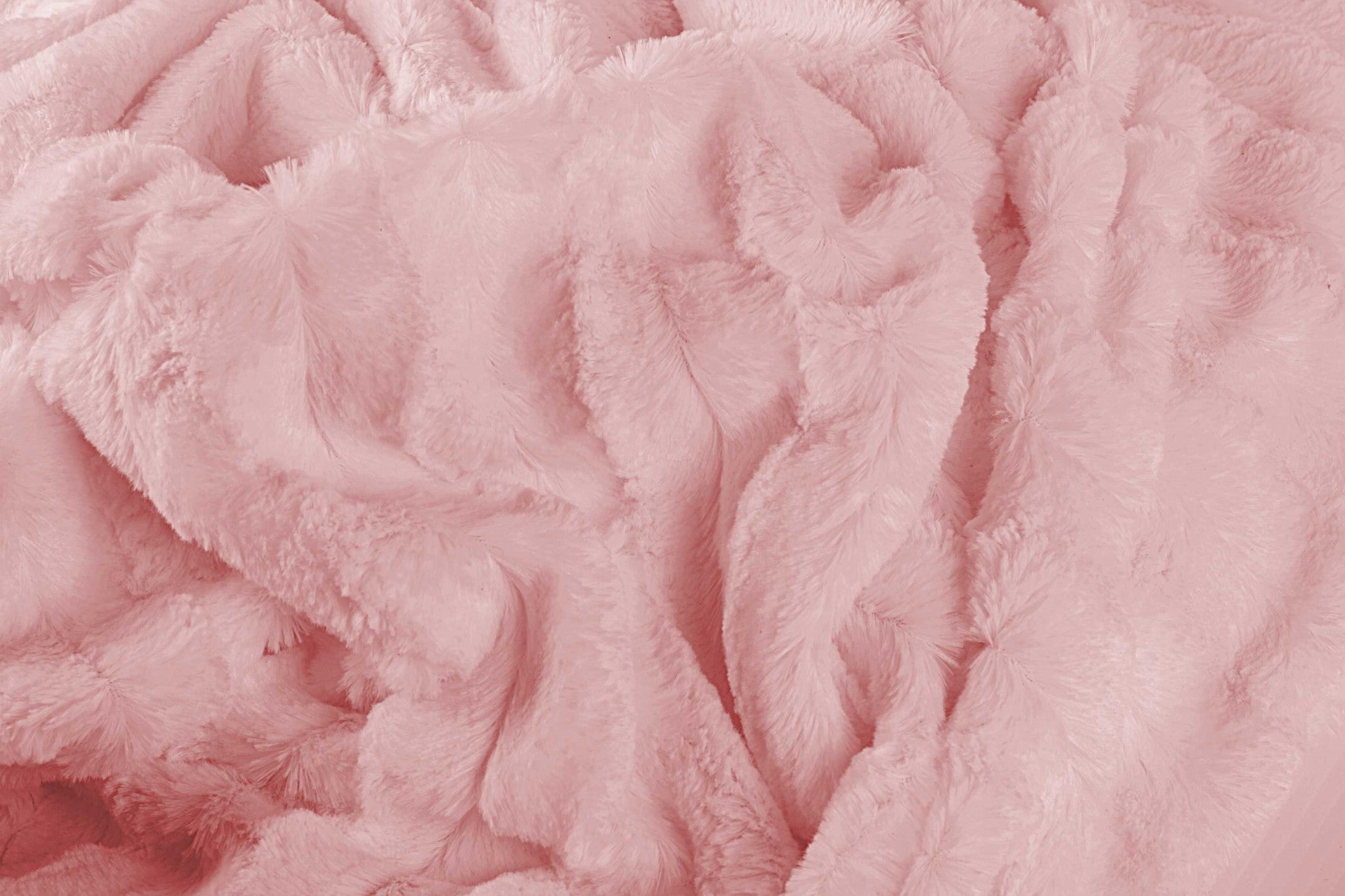 50" x 70" x 2" Rose, Faux Fur - Throw