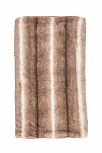 50" x 70" x 2" Taupe, Faux Fur - Throw