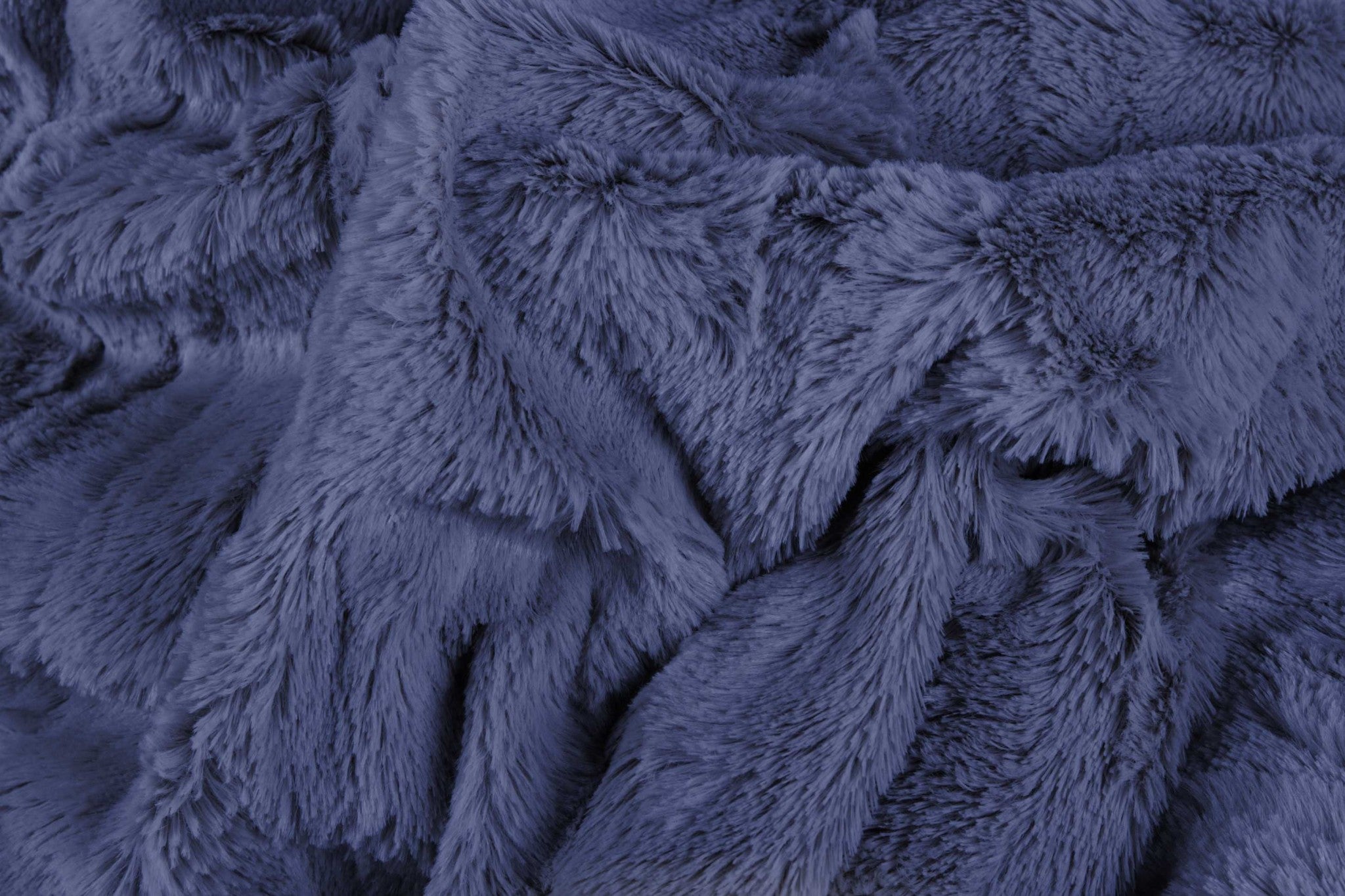 50" x 70" x 2" Indigo Faux Fur Throw