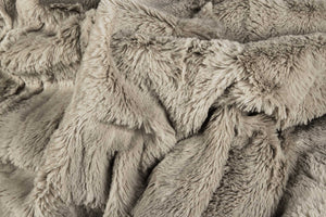 50" x 70" x 2" Oatmeal, Faux Fur - Throw