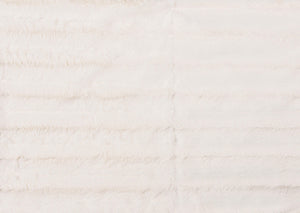 50" x 70" x 2" Off White Faux Fur Throw