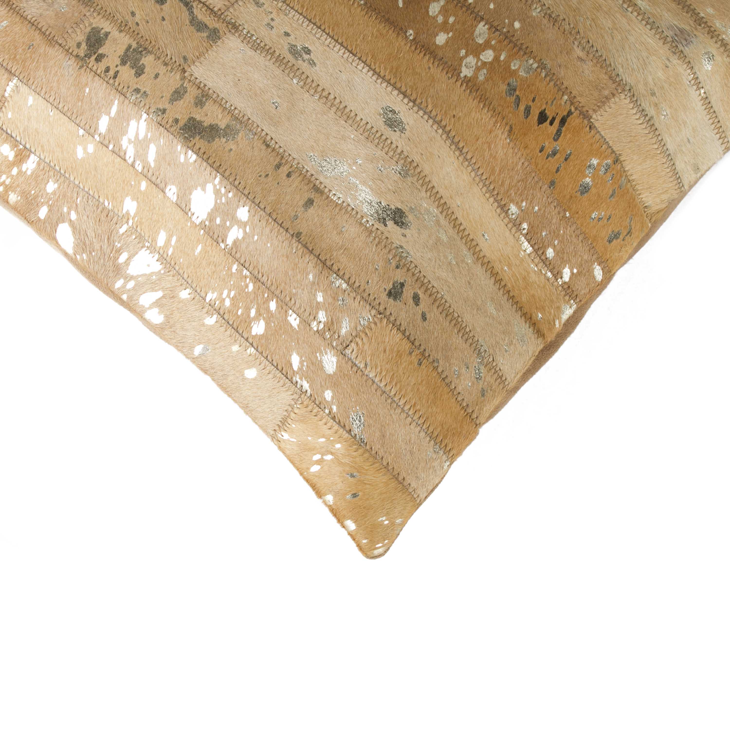 18" x 18" x 5" Gold/Tan - Pillow