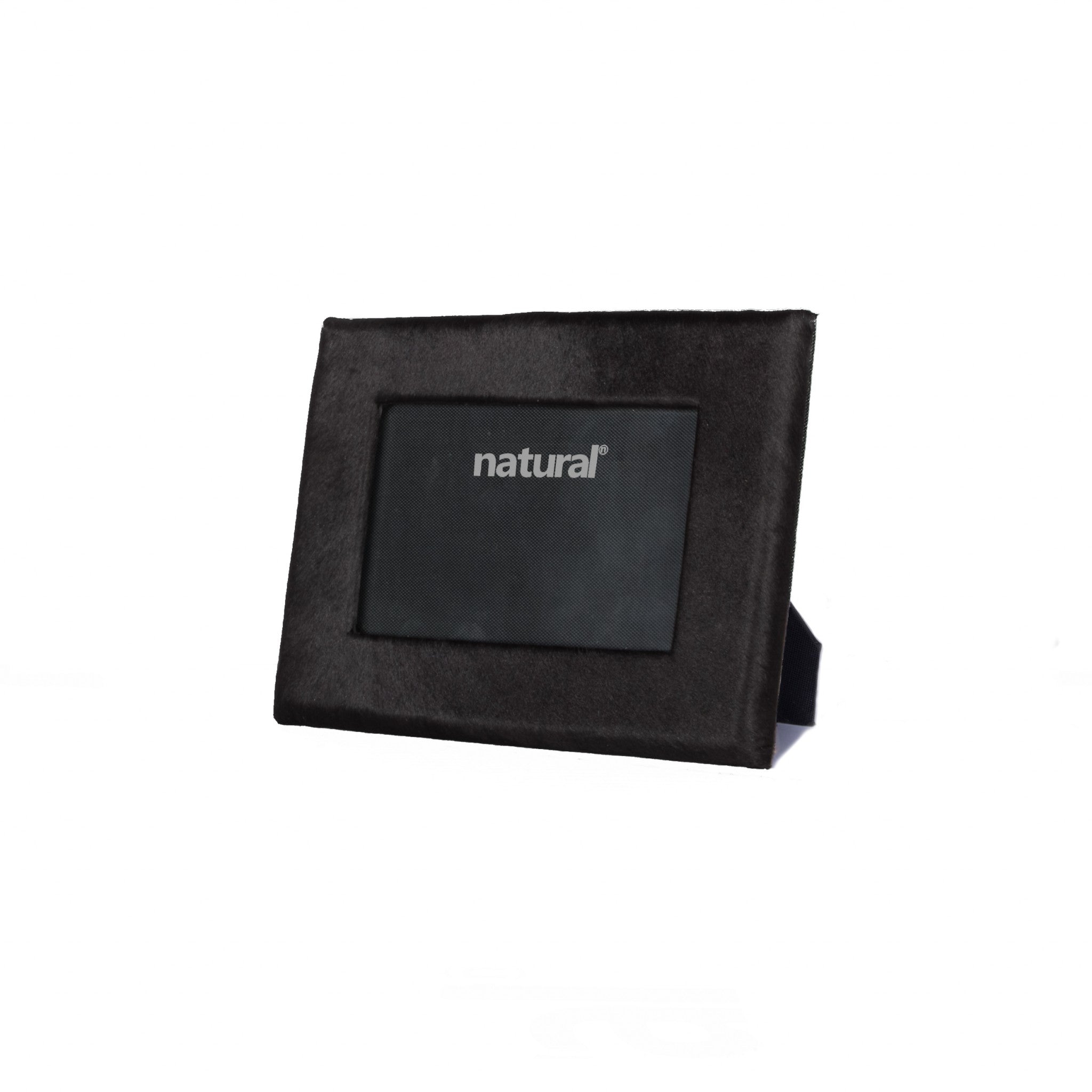 7" x 9" Black, Cowhide - 4" x 6" Picture Frame