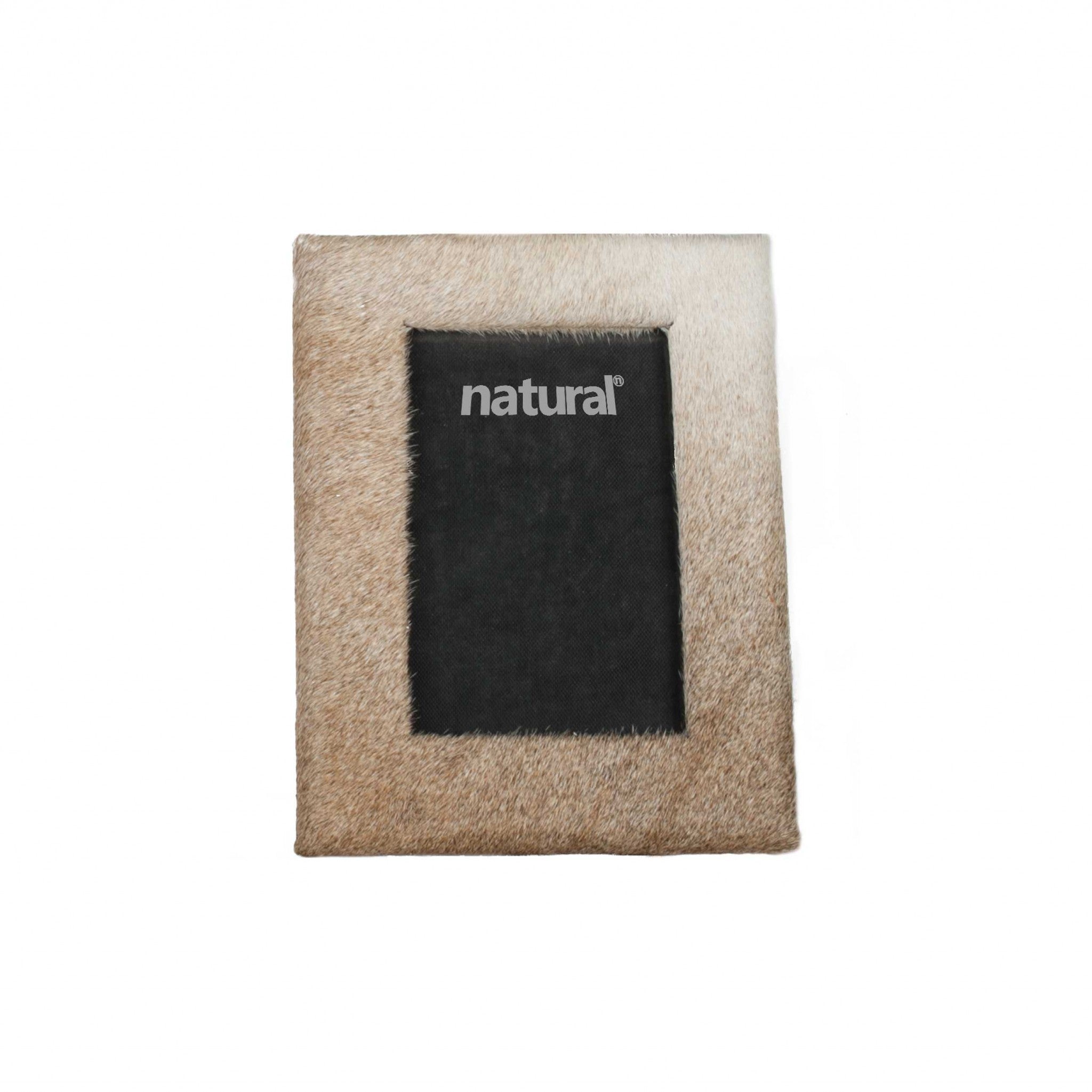 7" x 9" Natural, Cowhide - 4" x 6" Picture Frame