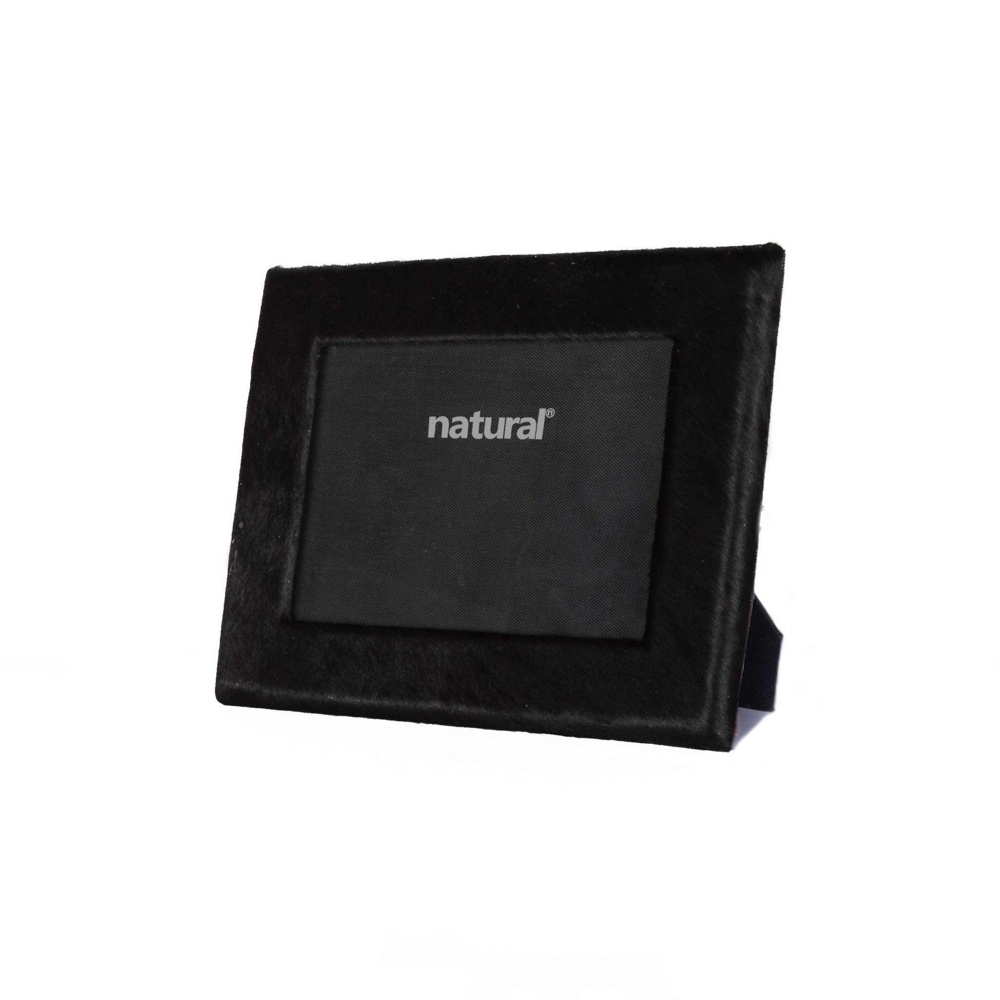 8" x 10" Black Cowhide Picture Frame