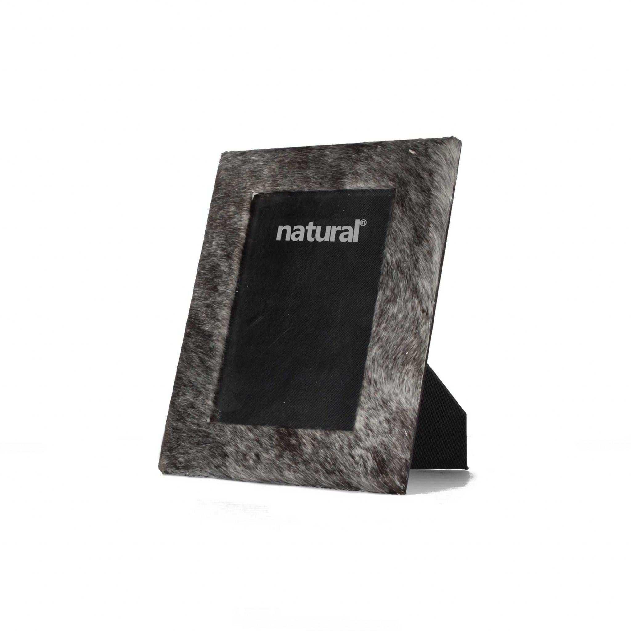 8" x 10" Grey,  Cowhide - 5" x 7" Picture Frame