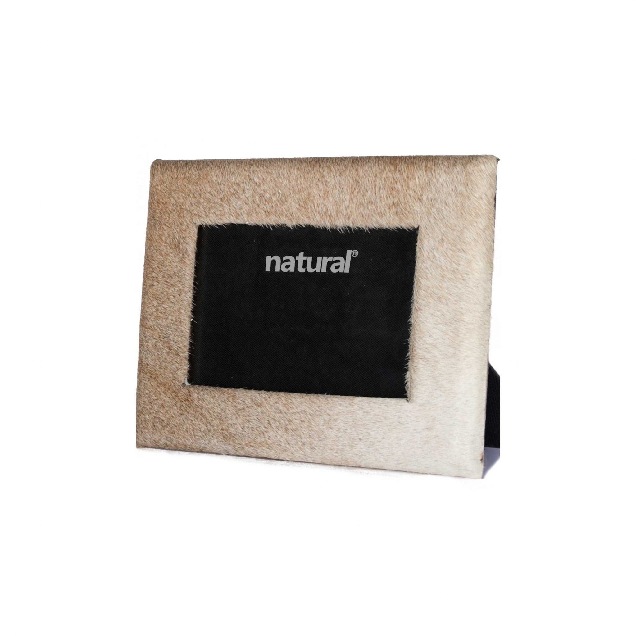 8" x 10" Natural, Cowhide - 5" x 7" Picture Frame