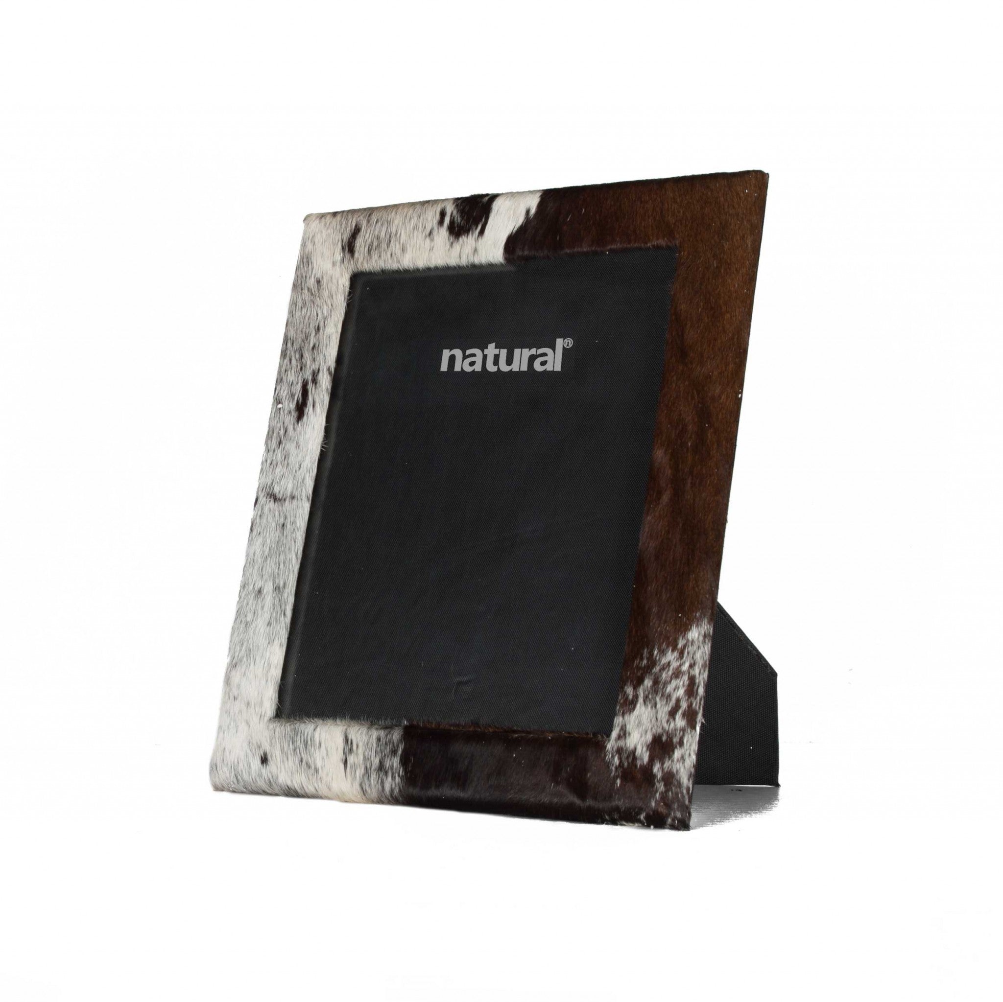 11" x 13" Brown/White, Cowhide - 8" x 10" Picture Frame