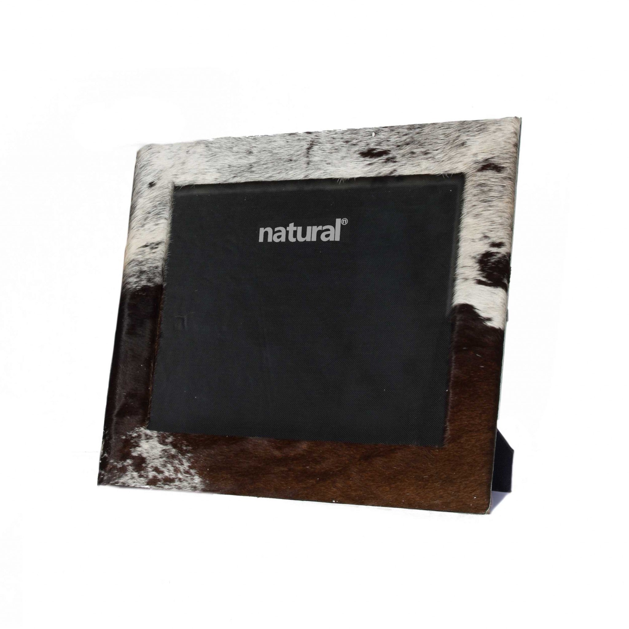 11" x 13" Brown/White, Cowhide - 8" x 10" Picture Frame