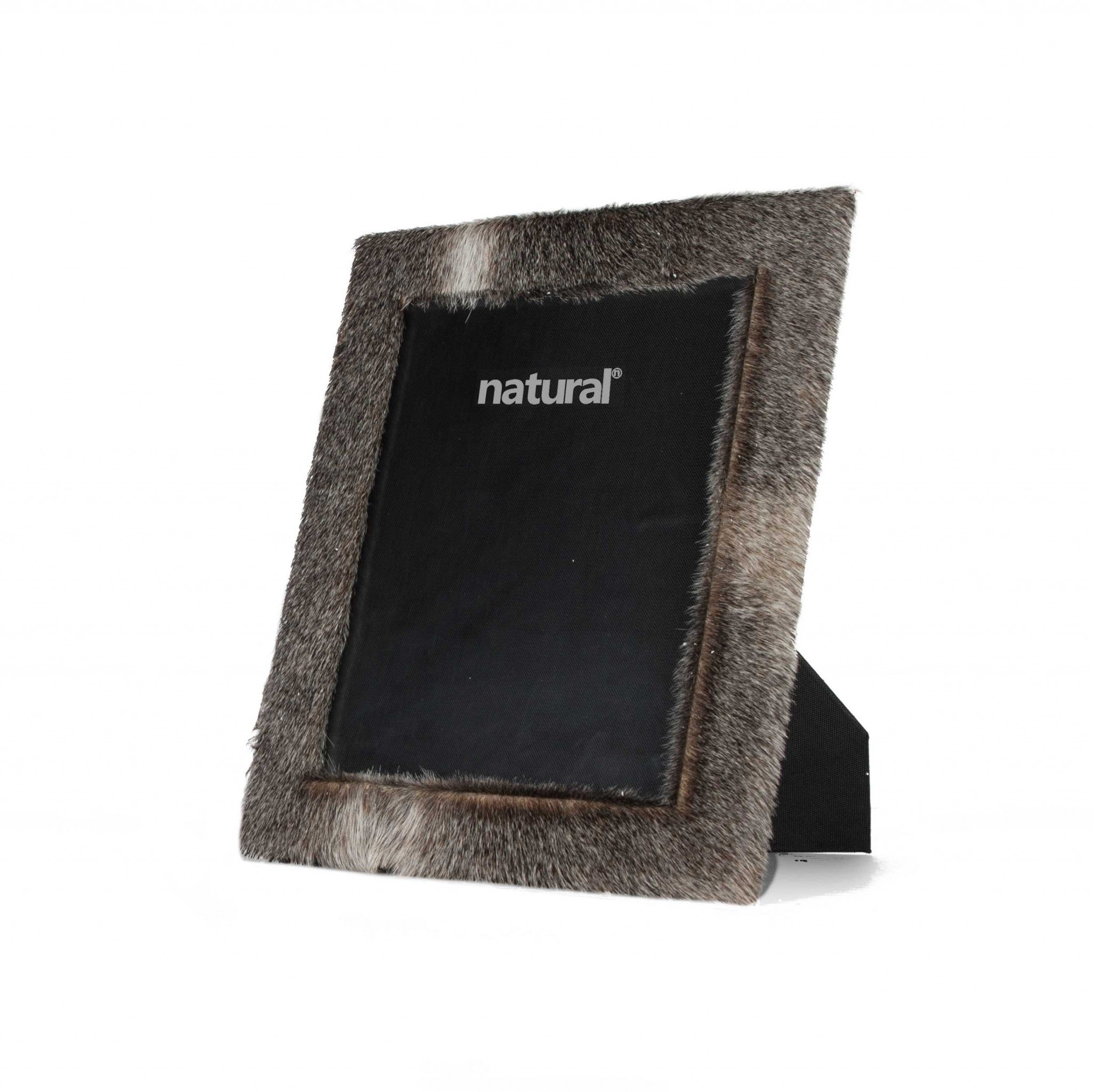 11" x 13" Grey, Cowhide - 8" x 10" Picture Frame