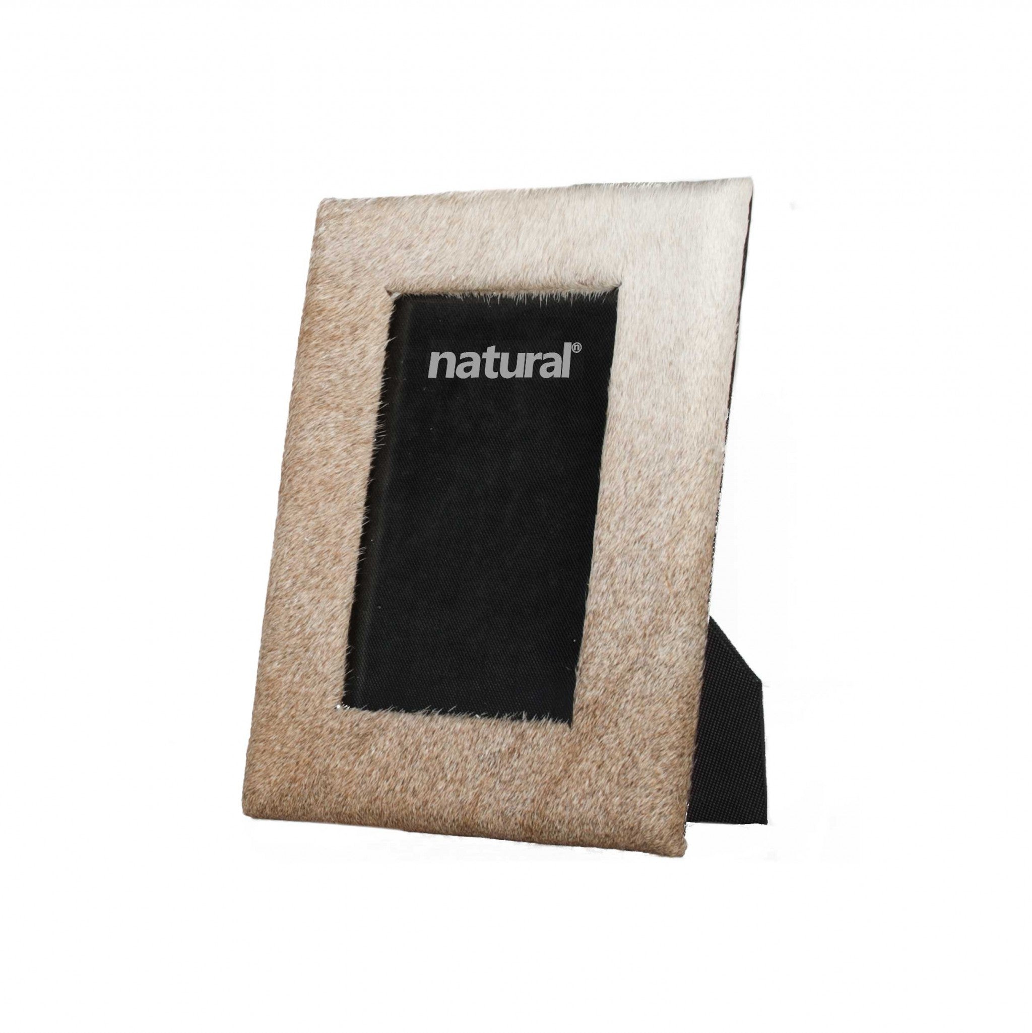 11" x 13" Natural Cowhide - 8" x 10" Picture Frame