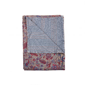50" x 70" Multicolored, Kantha Cotton - Throw
