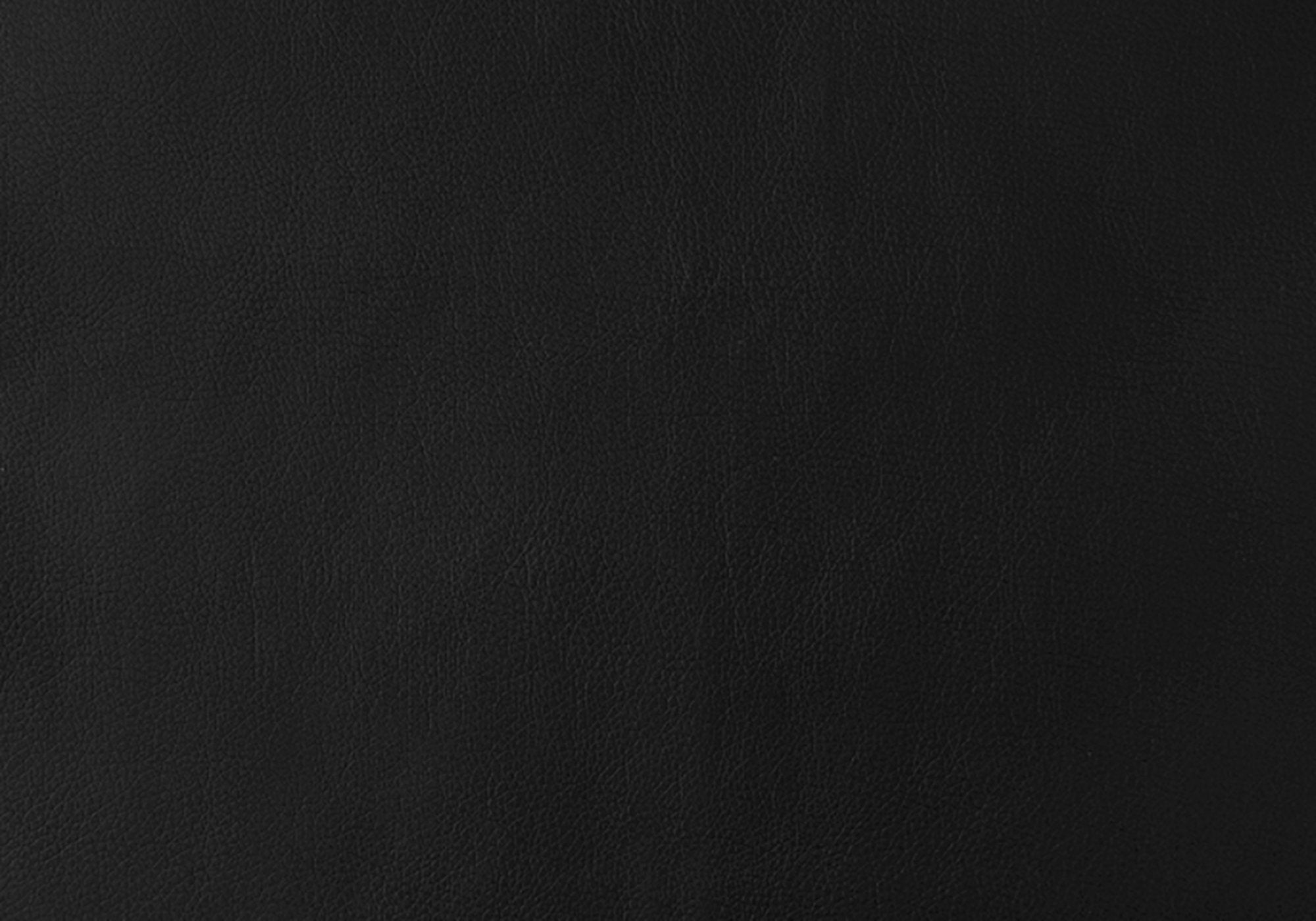 33" x 36" x 74" Black Leather Look Foam Dining Chairs with Metal Base  Set of 2