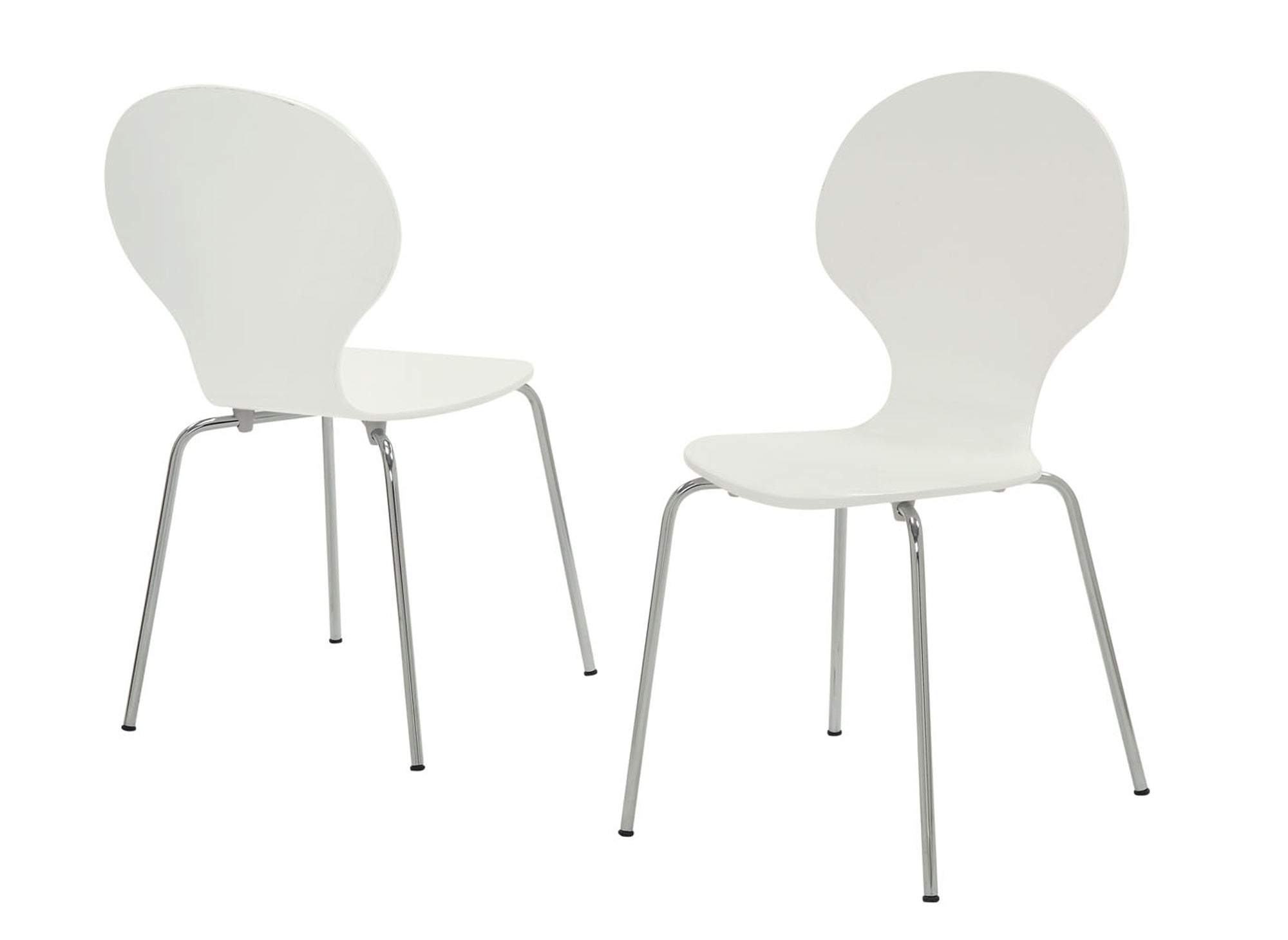 63.75" x 53.25" x 102" White Metal 4 Dining Chairs