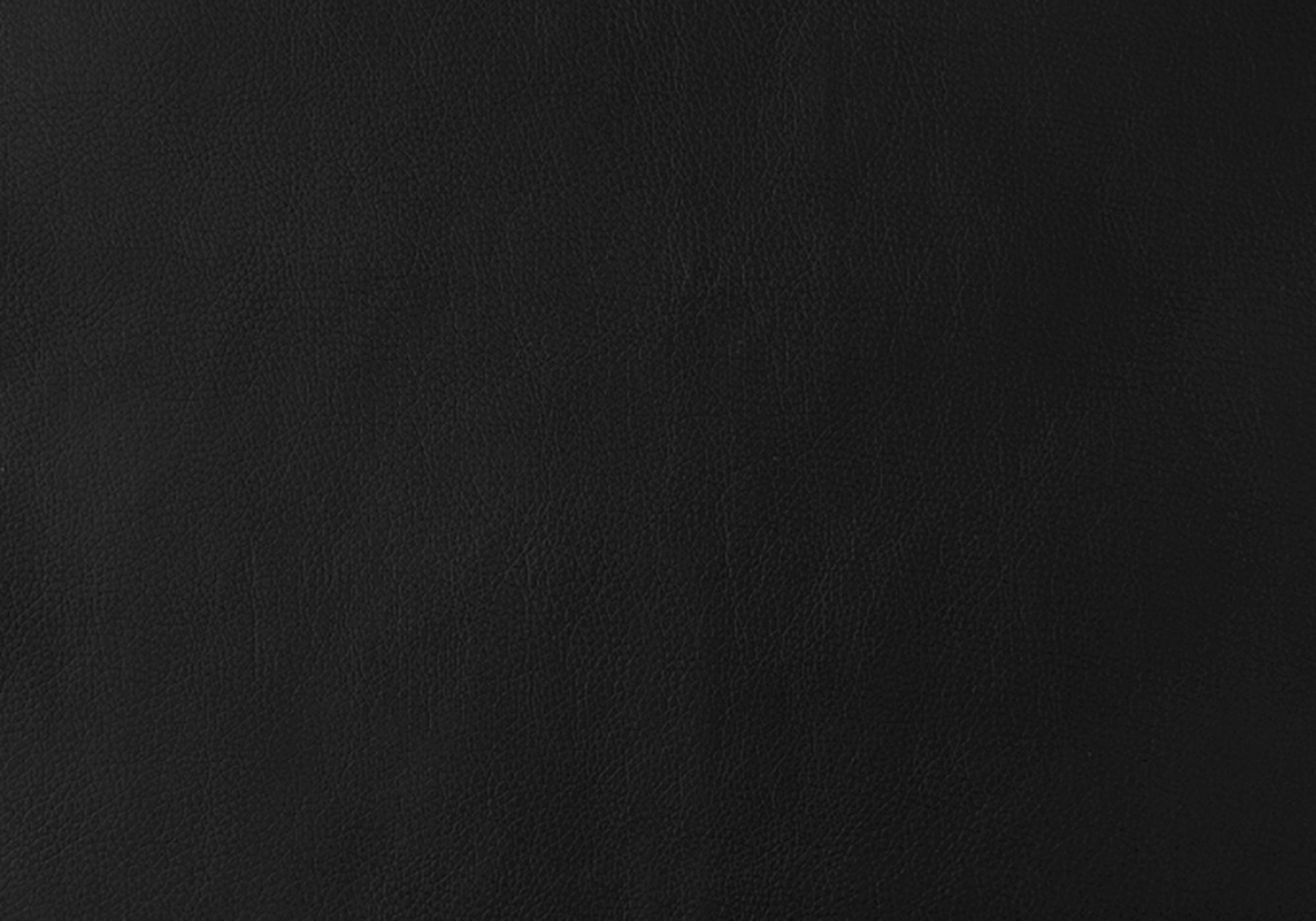 Two 77.5" Black Leather Look Chrome Metal and Foam Dining Chairs