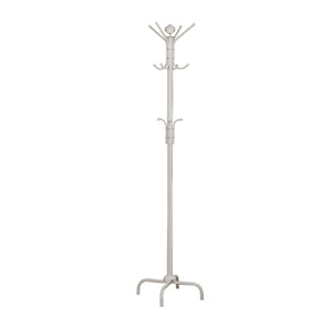 19" x 19" x 70" White  Metal  Coat Rack
