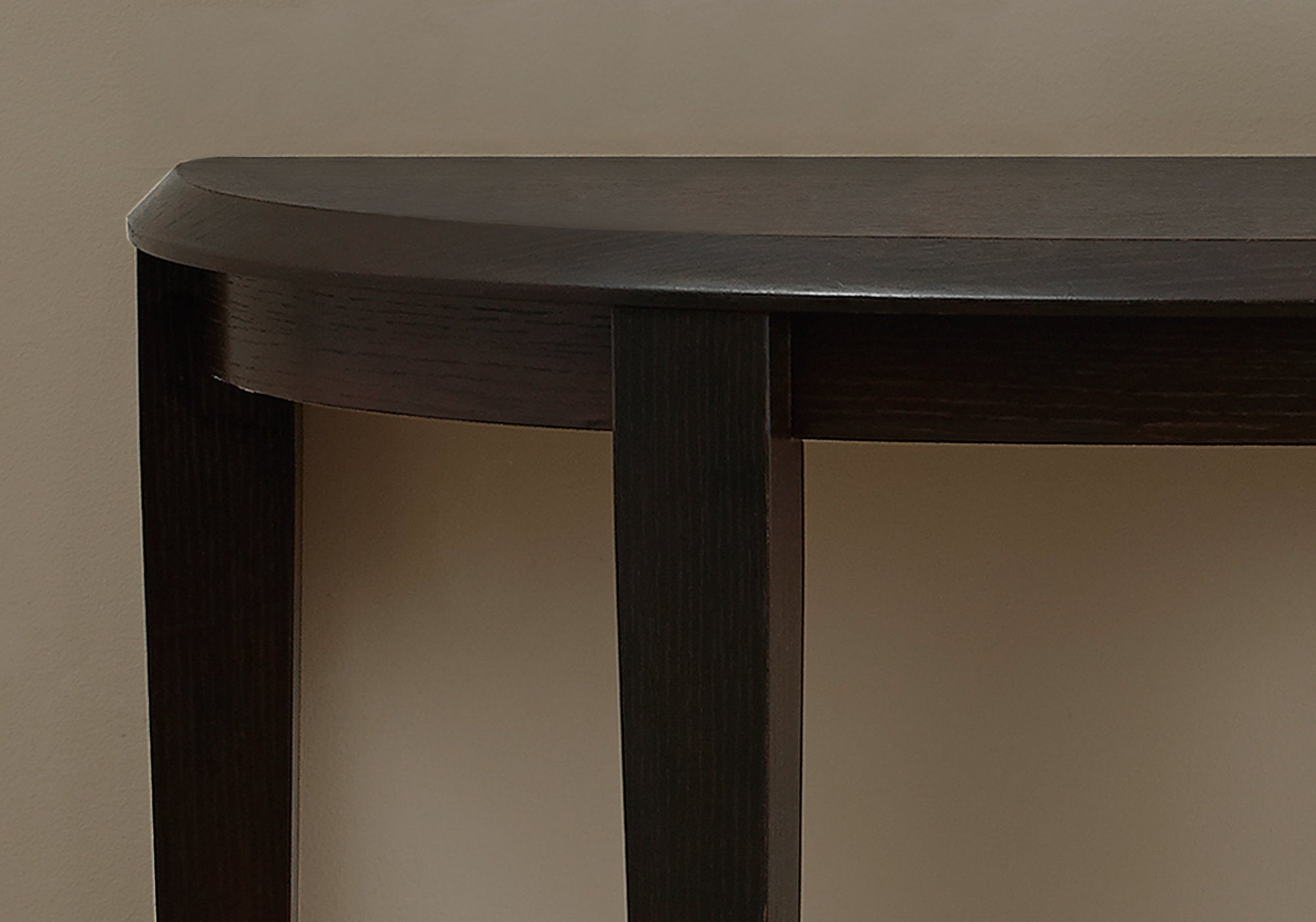 11.75" x 36" x 32.5" Cappuccino Finish Accent Table