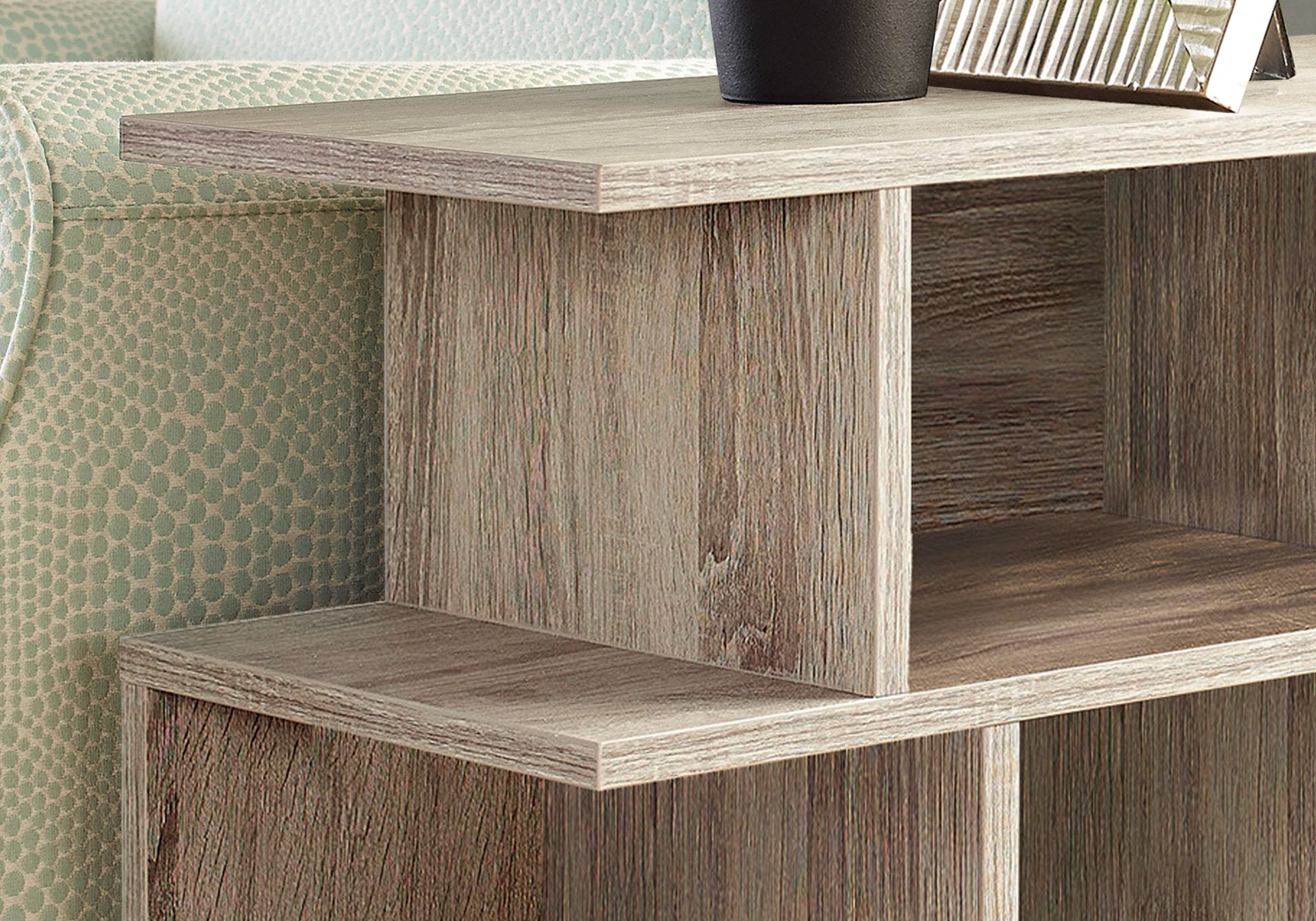 11.75" x 23.75" x 23.75" Dark Taupe  HollowCore  Particle Board  Accent Table