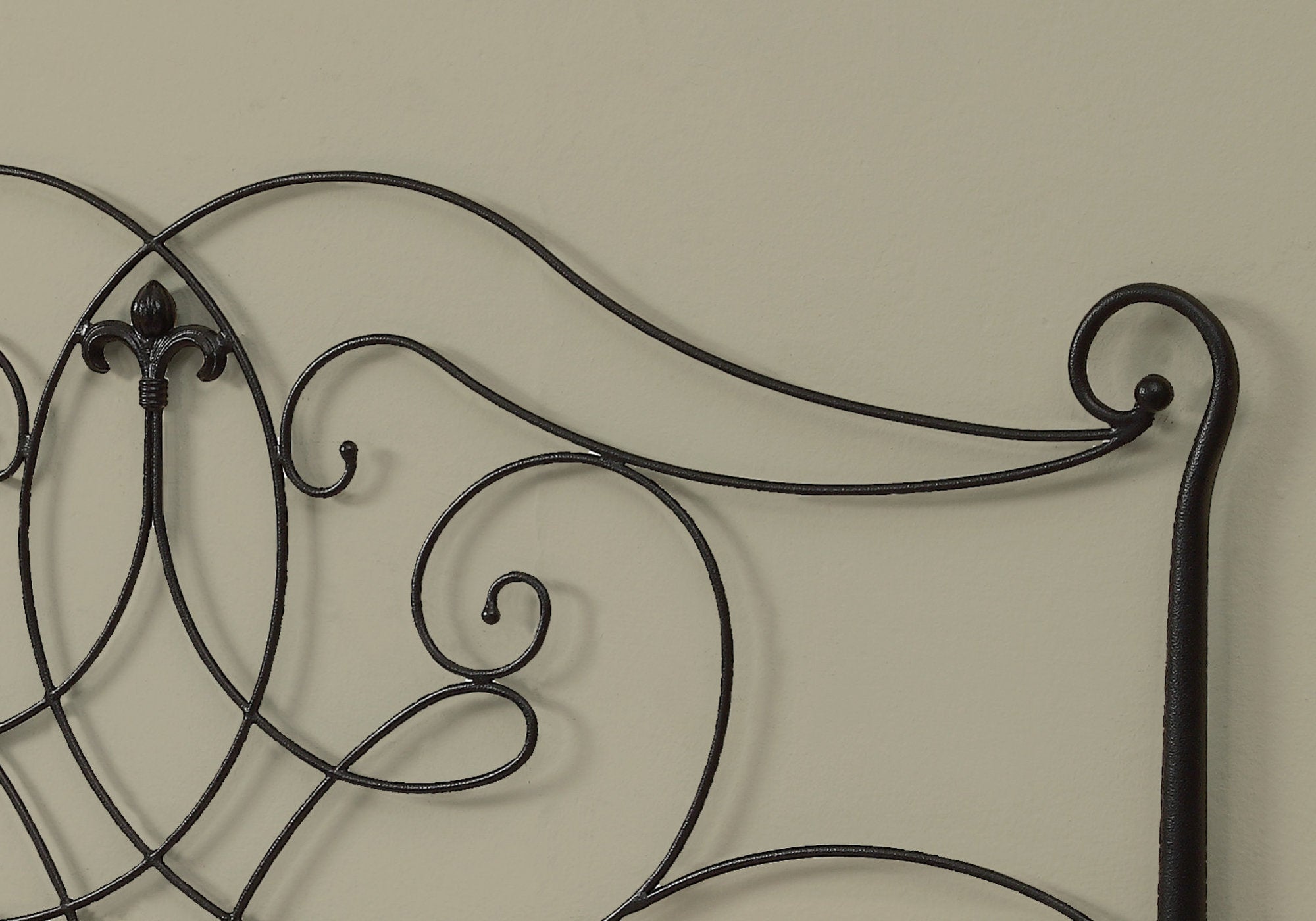 61.5" x 50" Satin BlackFullQueen Size  HeadboardFootboard