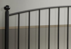 1.5" x 60" x 49.75" Coffee Metal  QueenFull Size Bed Headboard