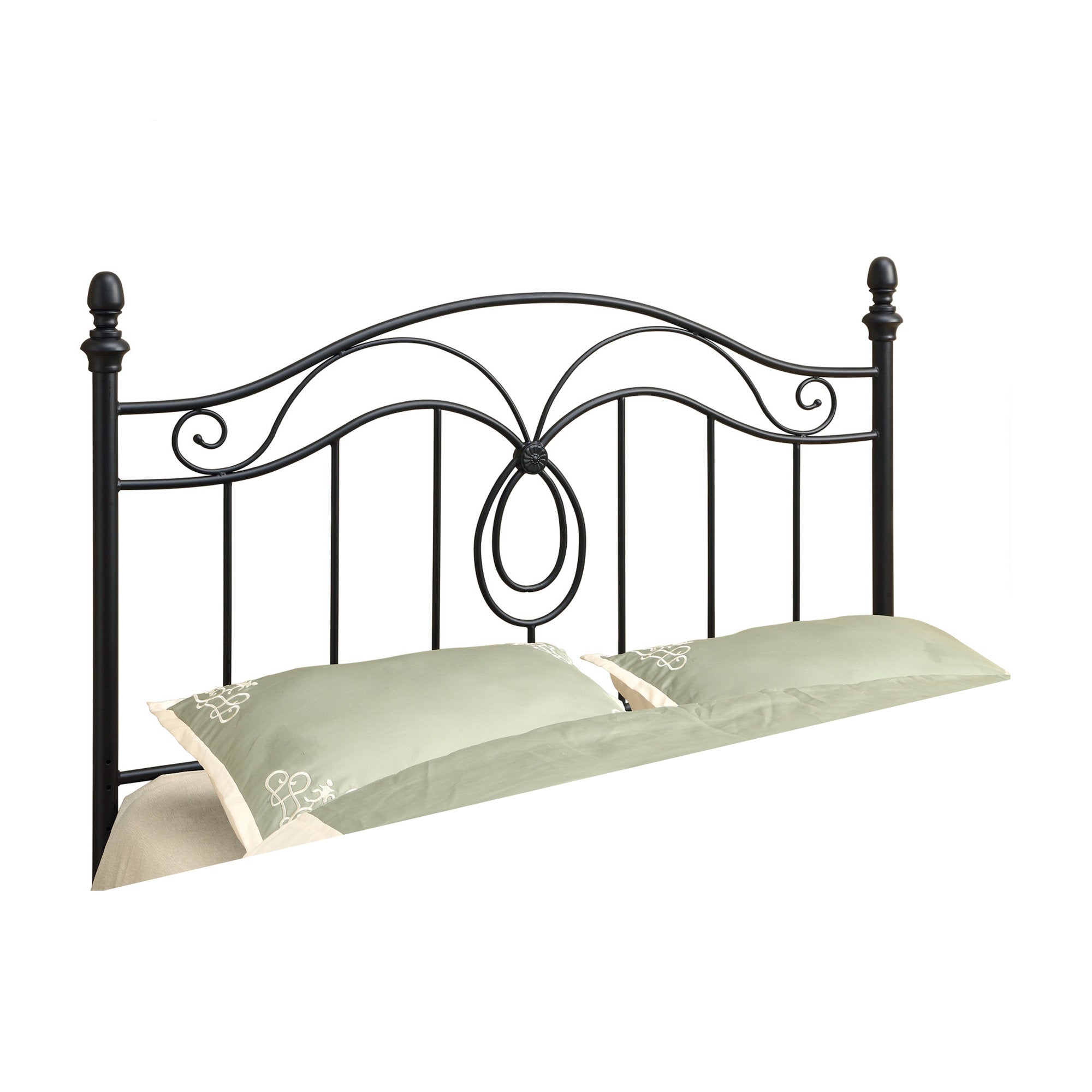 60" x 51" Black  FullwithQueen Size  HeadboardwithFootboard