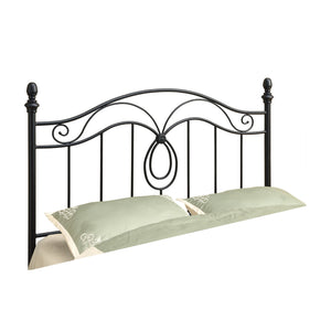60" x 51" Black  FullwithQueen Size  HeadboardwithFootboard