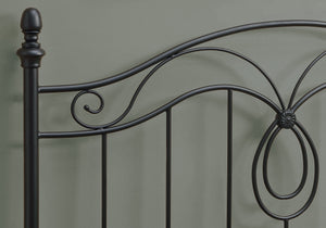60" x 51" Black  FullwithQueen Size  HeadboardwithFootboard