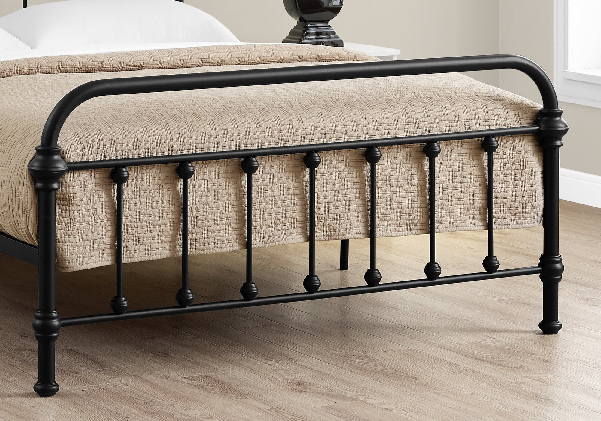 Full Size Black Metal Bed Frame Only